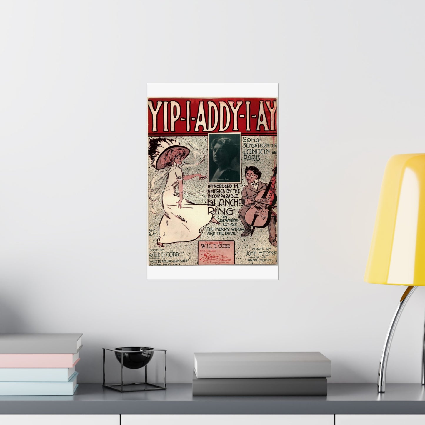 Yip I addy I ay! - Public domain American sheet music High Quality Matte Wall Art Poster for Home, Office, Classroom