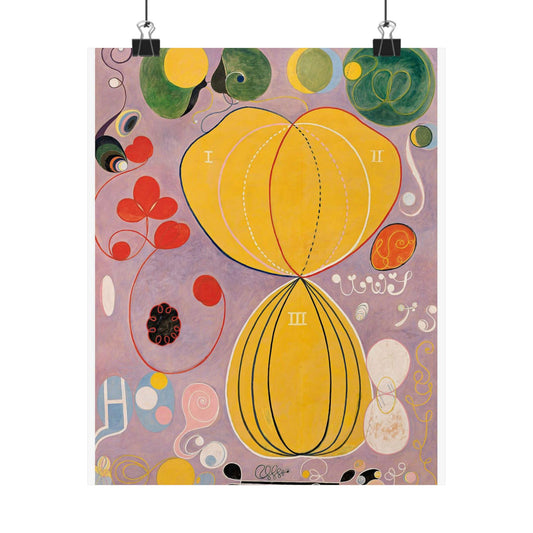 Hilma af Klint - The Ten Largest No. 7 - Adulthood - 1907 High Quality Matte Wall Art Poster for Home, Office, Classroom
