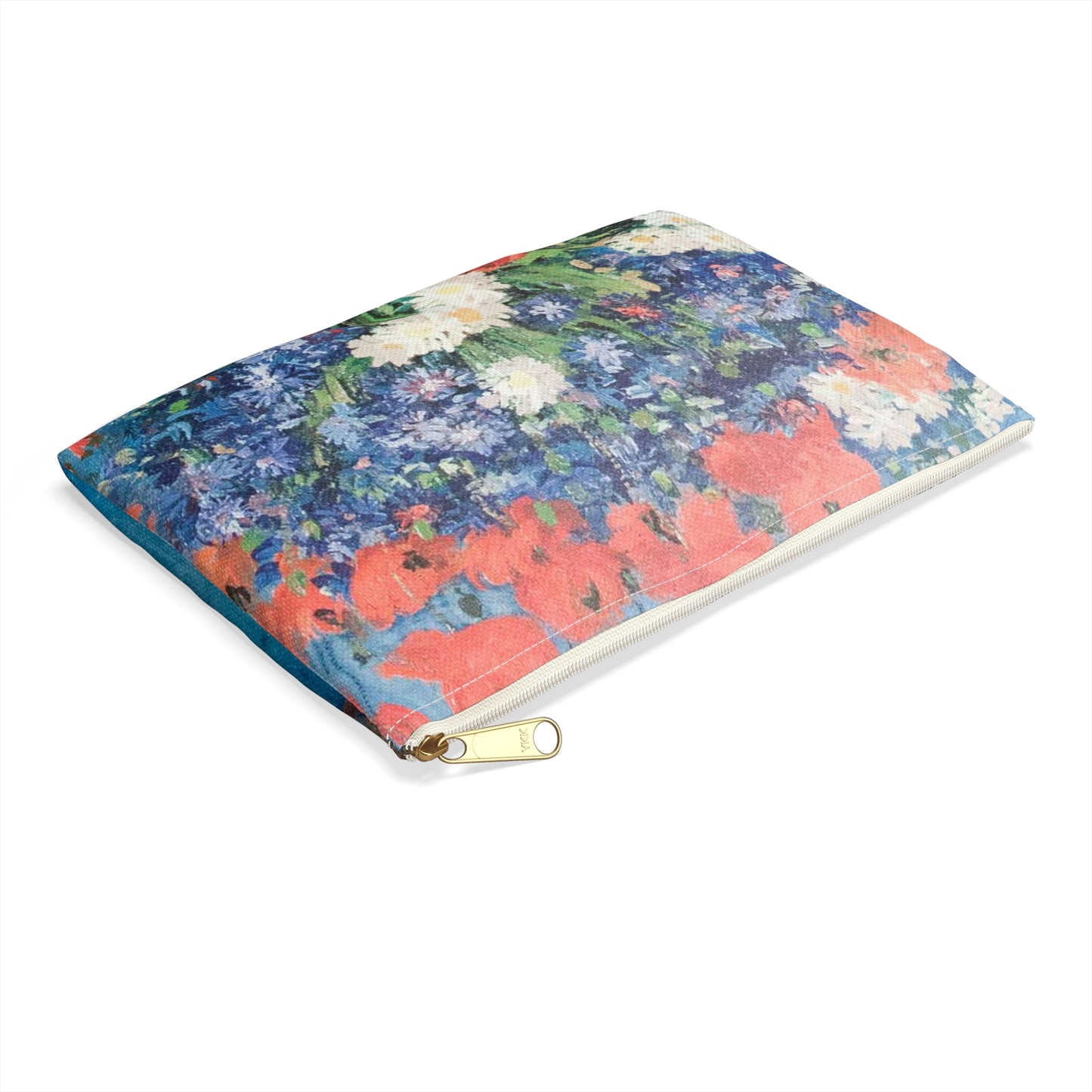 Still life of flowers by Vincent van Gogh - My Dream Large Organizer Pouch with Black Zipper