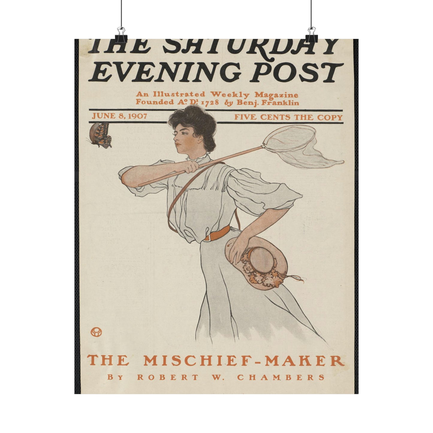 The Saturday evening post, June 8, 1907 High Quality Matte Wall Art Poster for Home, Office, Classroom