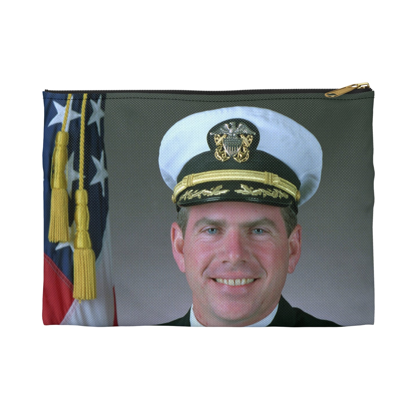 Commander Theodore J. Hoffman, USN Large Organizer Pouch with Black Zipper