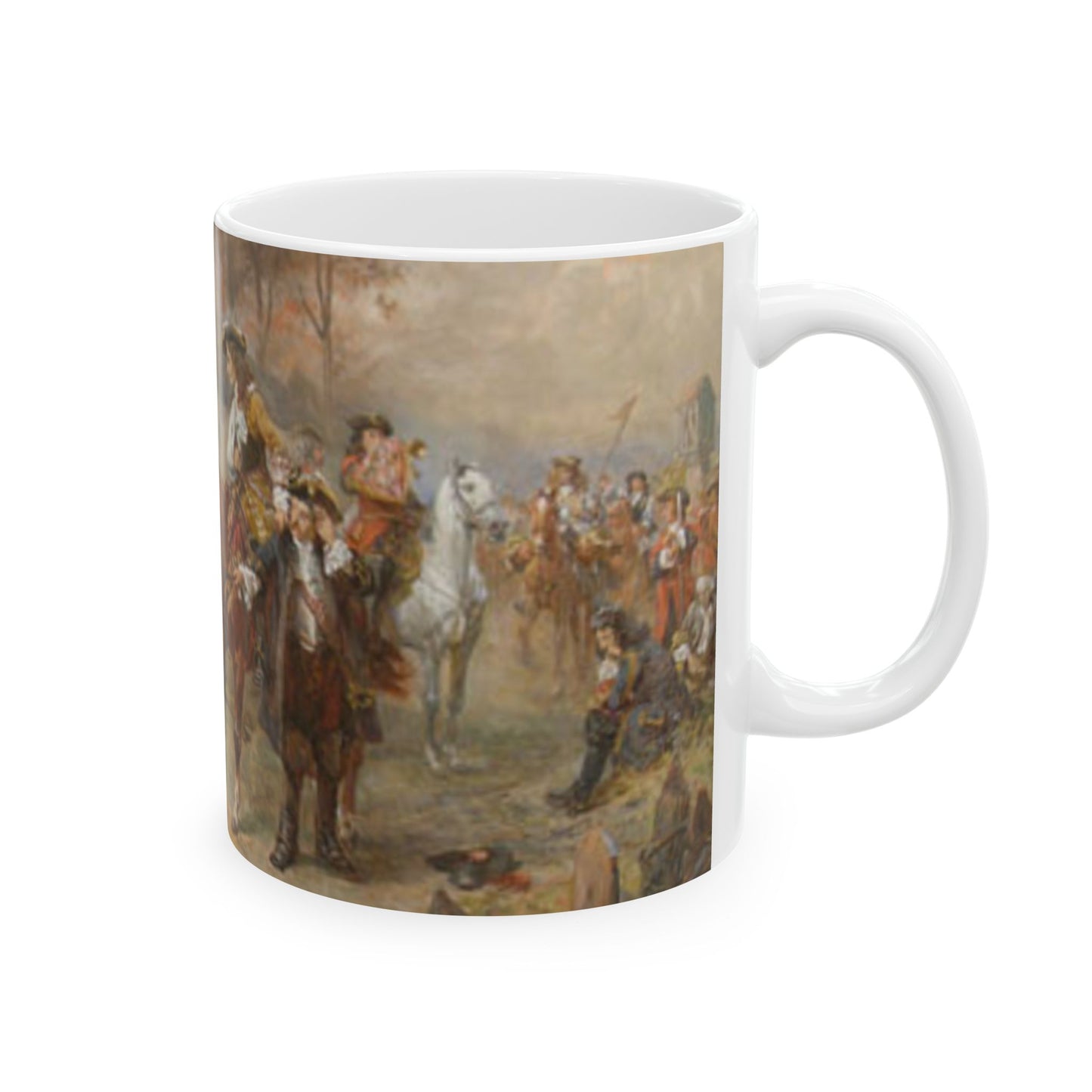 The Duke of Marlborough greeting Prince Eugene of Savoy after their victory at Blenheim Beautiful Novelty Ceramic Coffee Mug 11oz