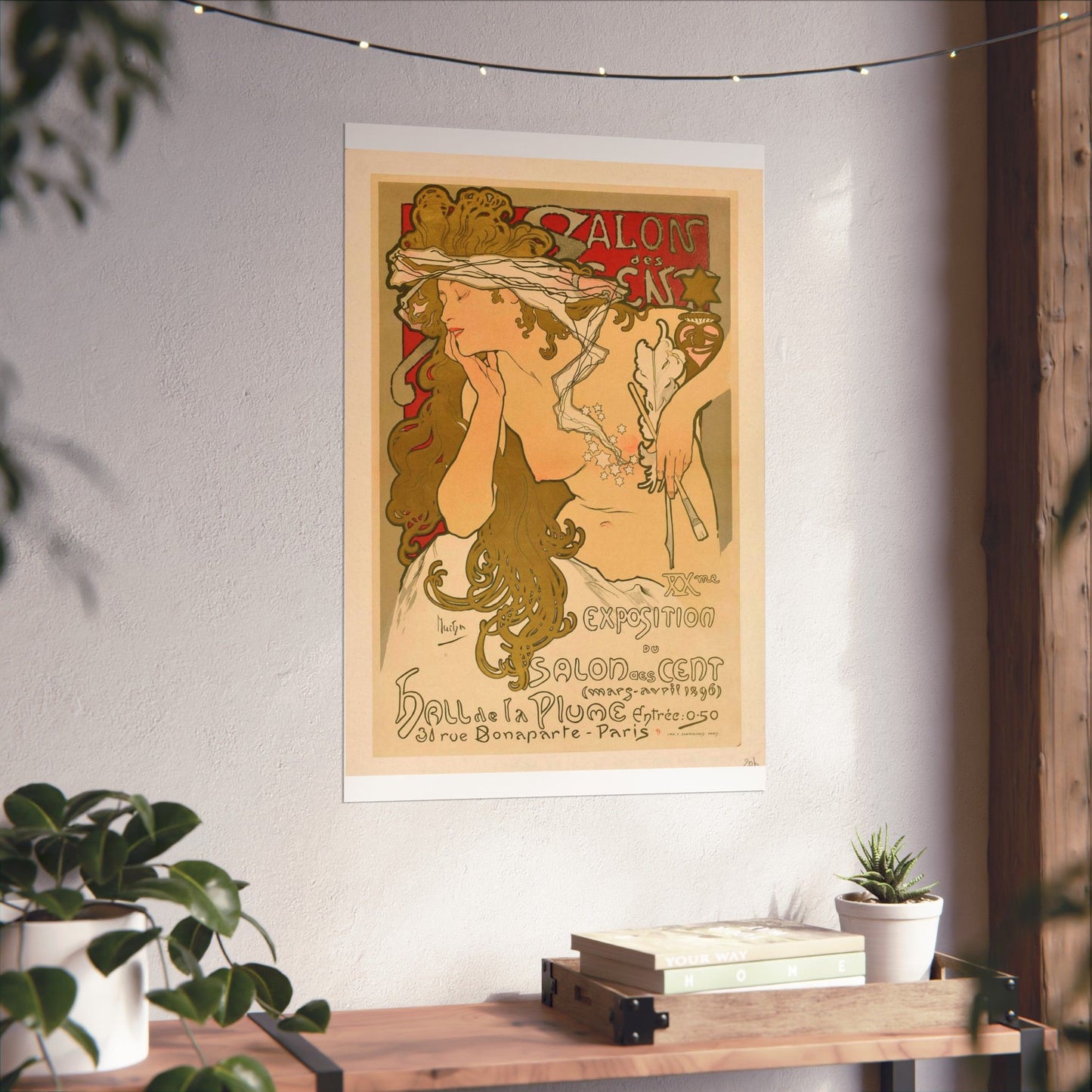 Salon des Cent (20) - mars 1896 High Quality Matte Wall Art Poster for Home, Office, Classroom