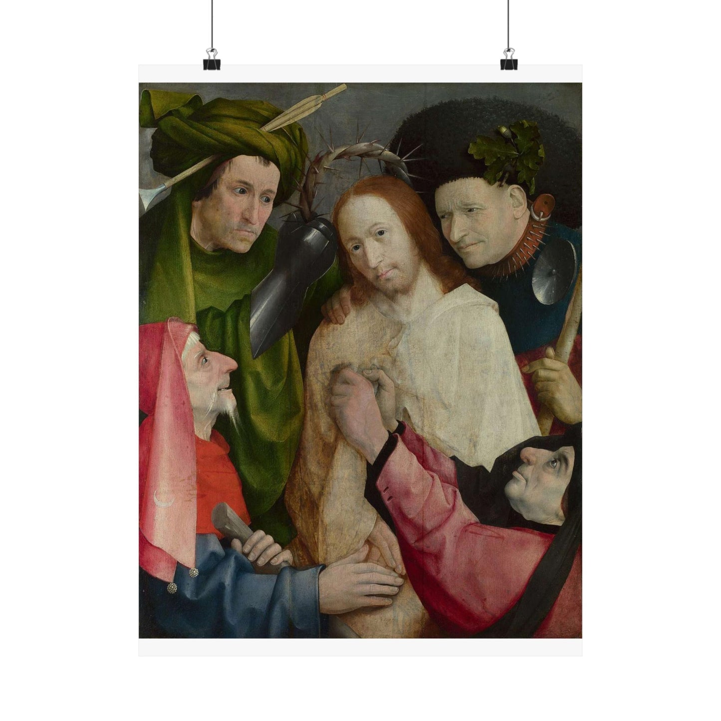 Hieronymus Bosch - Christ Mocked (The Crowning with Thorns) - Google Art Project High Quality Matte Wall Art Poster for Home, Office, Classroom