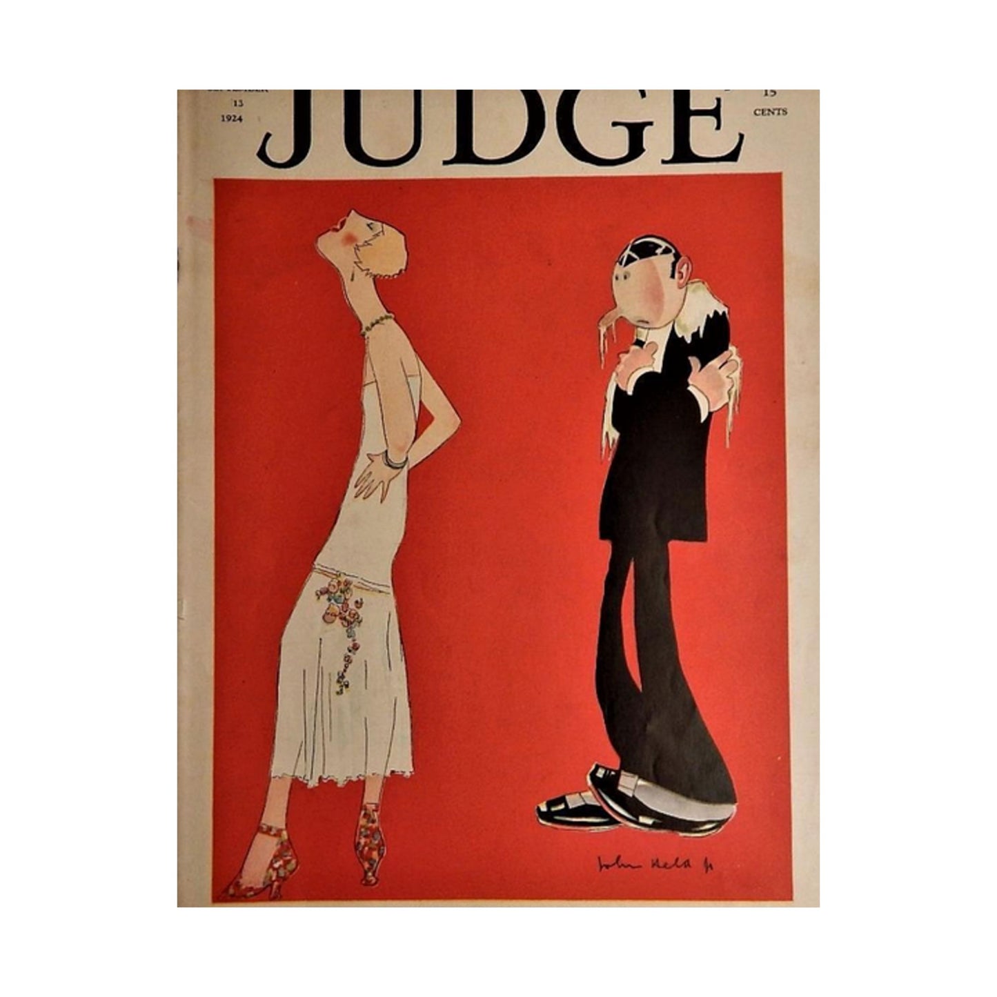 JudgeMagazine13Sep1924 - Art Deco public domain image High Quality Matte Wall Art Poster for Home, Office, Classroom