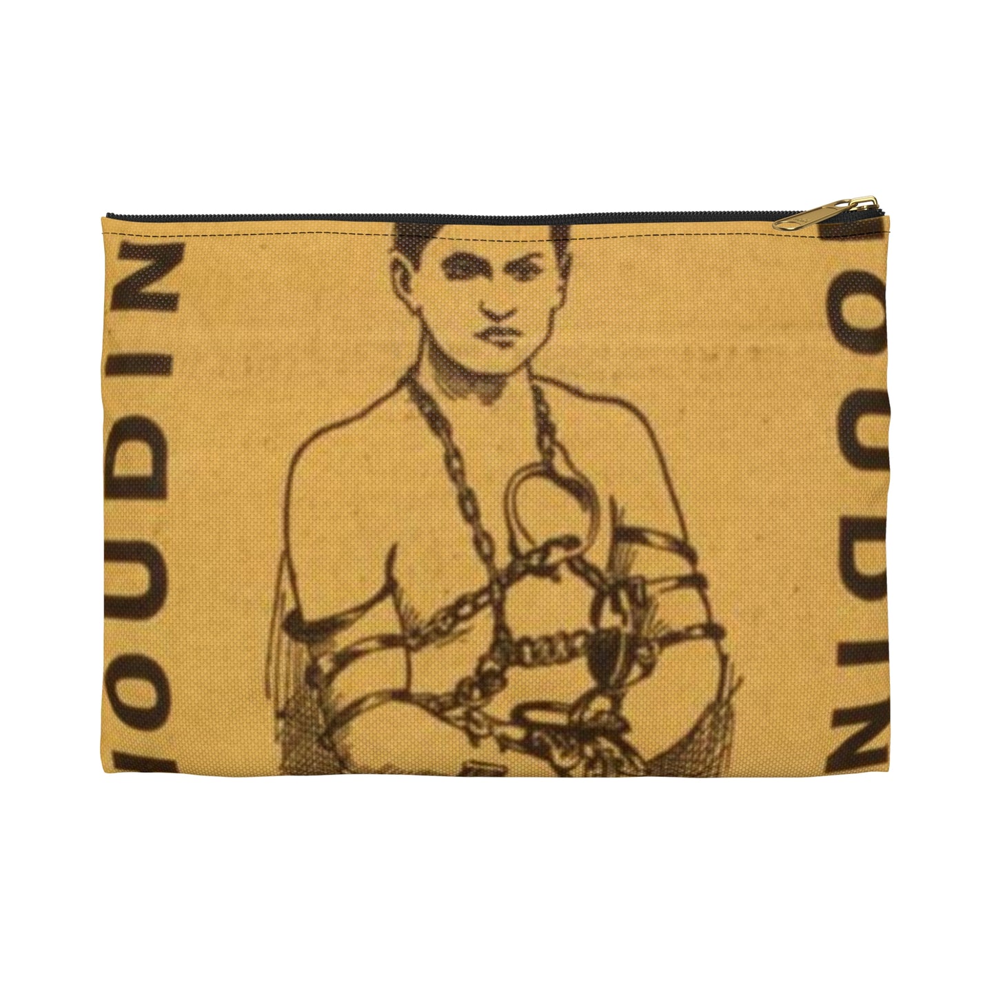 Special starring record engagement of the world's famous jail breaker, Houdini the only and original handcuff king. Large Organizer Pouch with Black Zipper