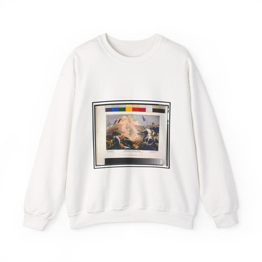 Battle of Buena Vista--Fought February 23d, 1847--The American Army under Genl. Taylor were completely victorious / lith. & pub. by J. Bailie (sic), N. York. White Heavy Blend Adult Crew Neck SweatShirt