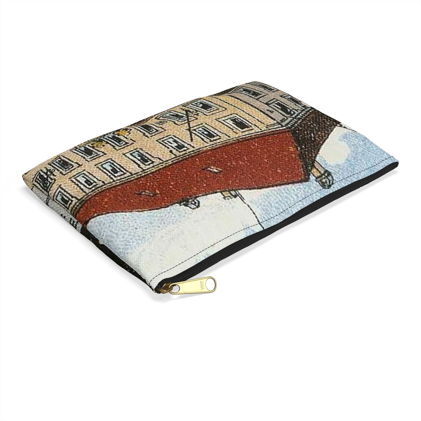 Erlangen Hauptstraße um 1910 001 Large Organizer Pouch with Black Zipper