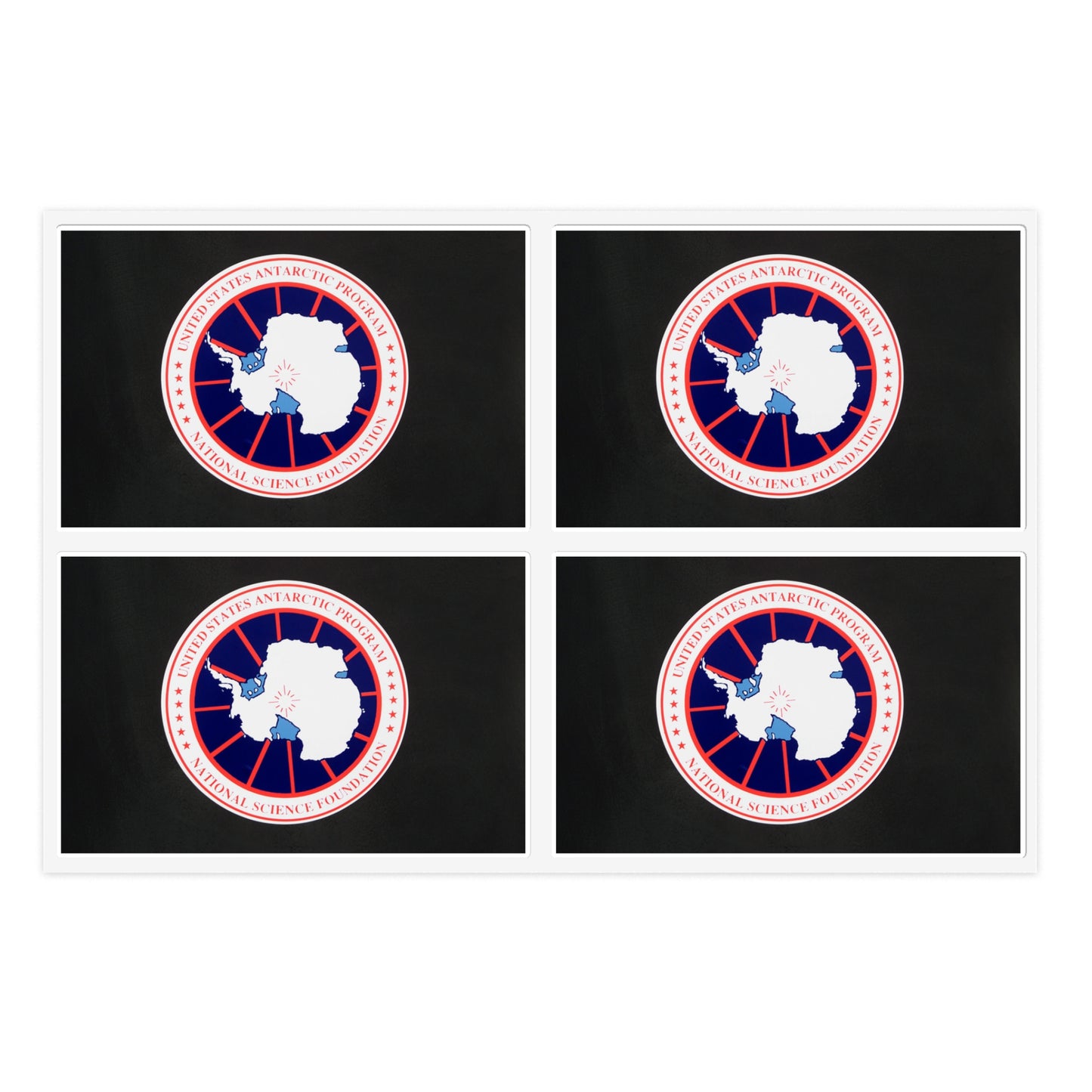 Logo of The National Science Foundation United States Antarctic Program Laminated UV Protective Vinyl Stickers