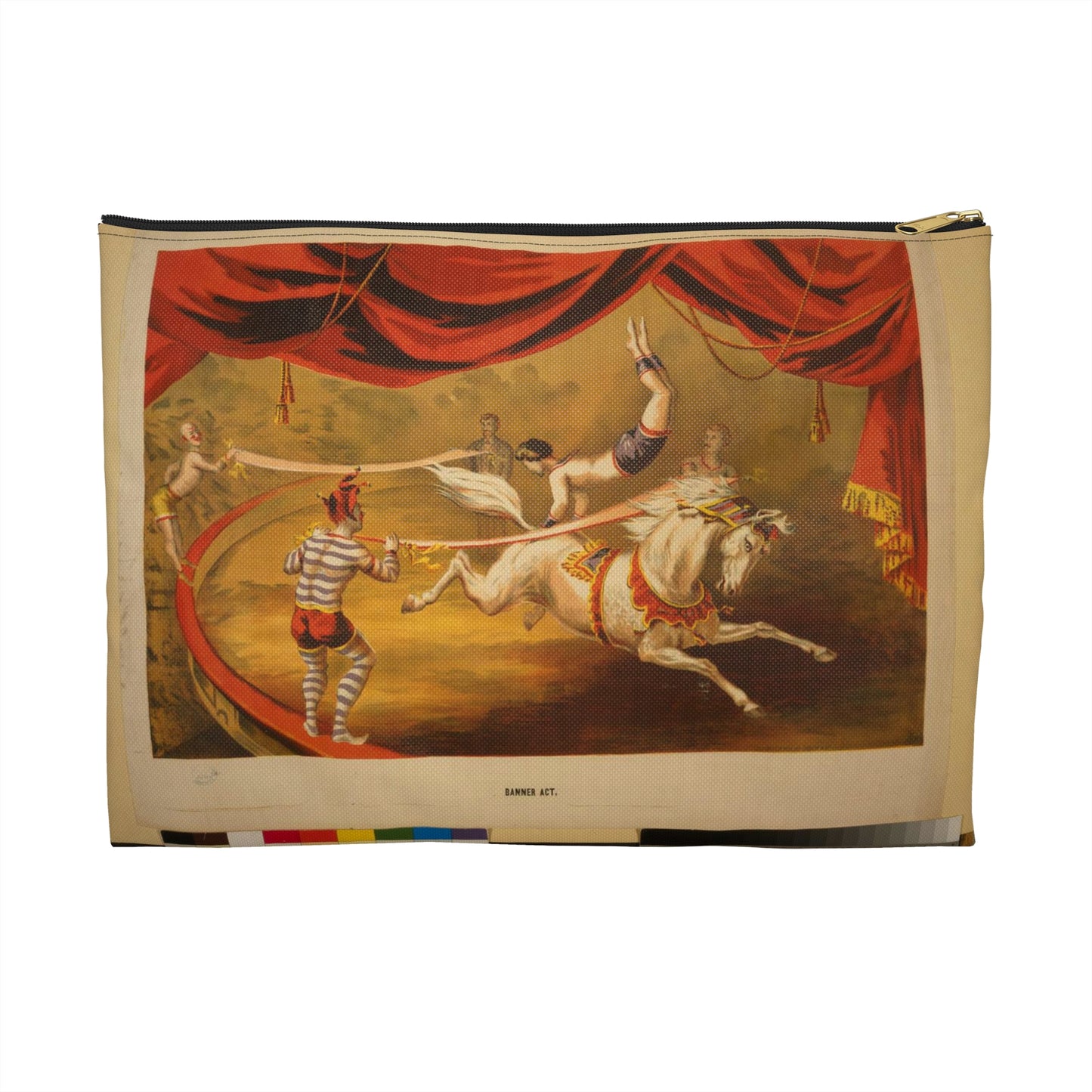 Banner act - Print, Library of Congress collection Large Organizer Pouch with Black Zipper