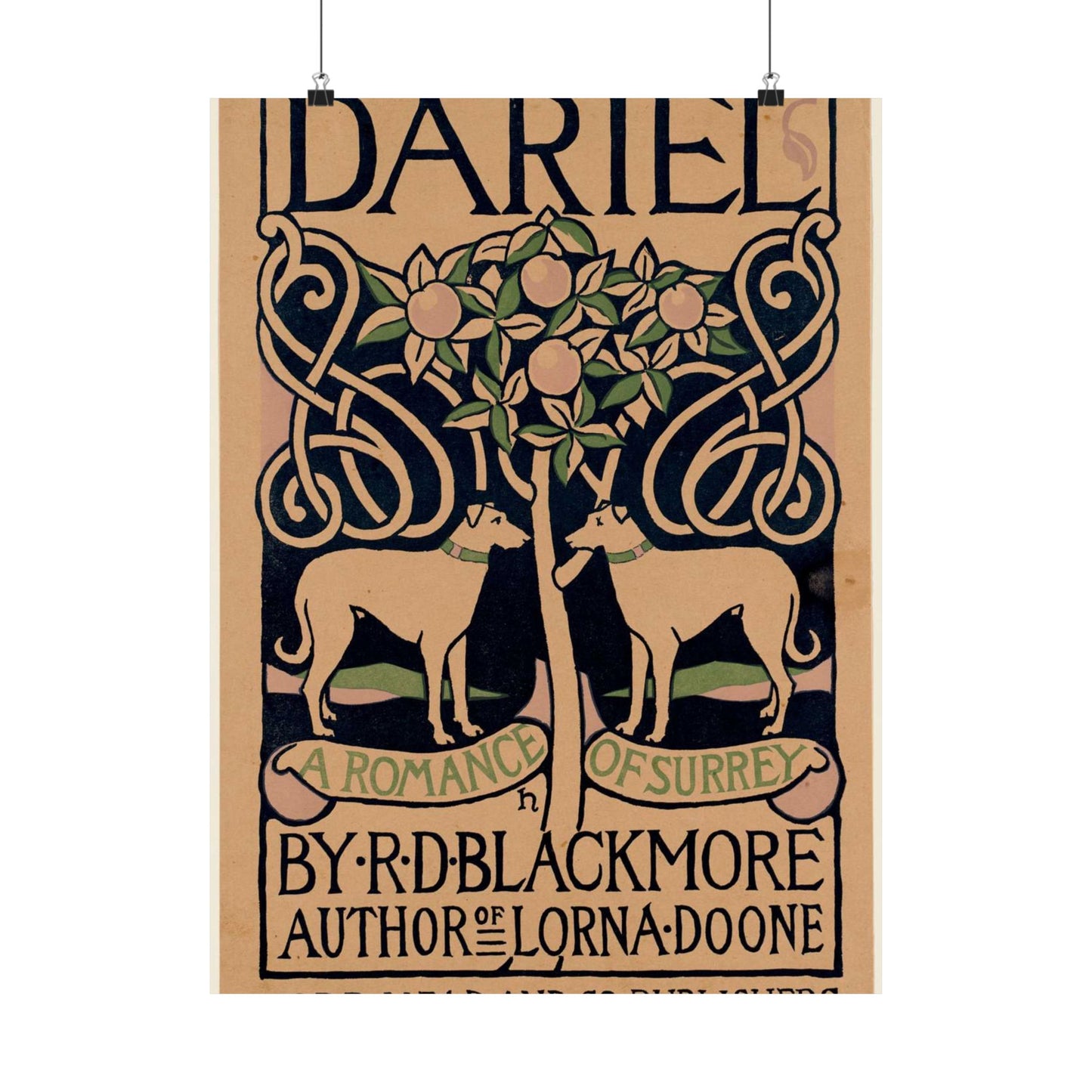 Dariel, a romance of Surrey, by R. D. Blackmore High Quality Matte Wall Art Poster for Home, Office, Classroom