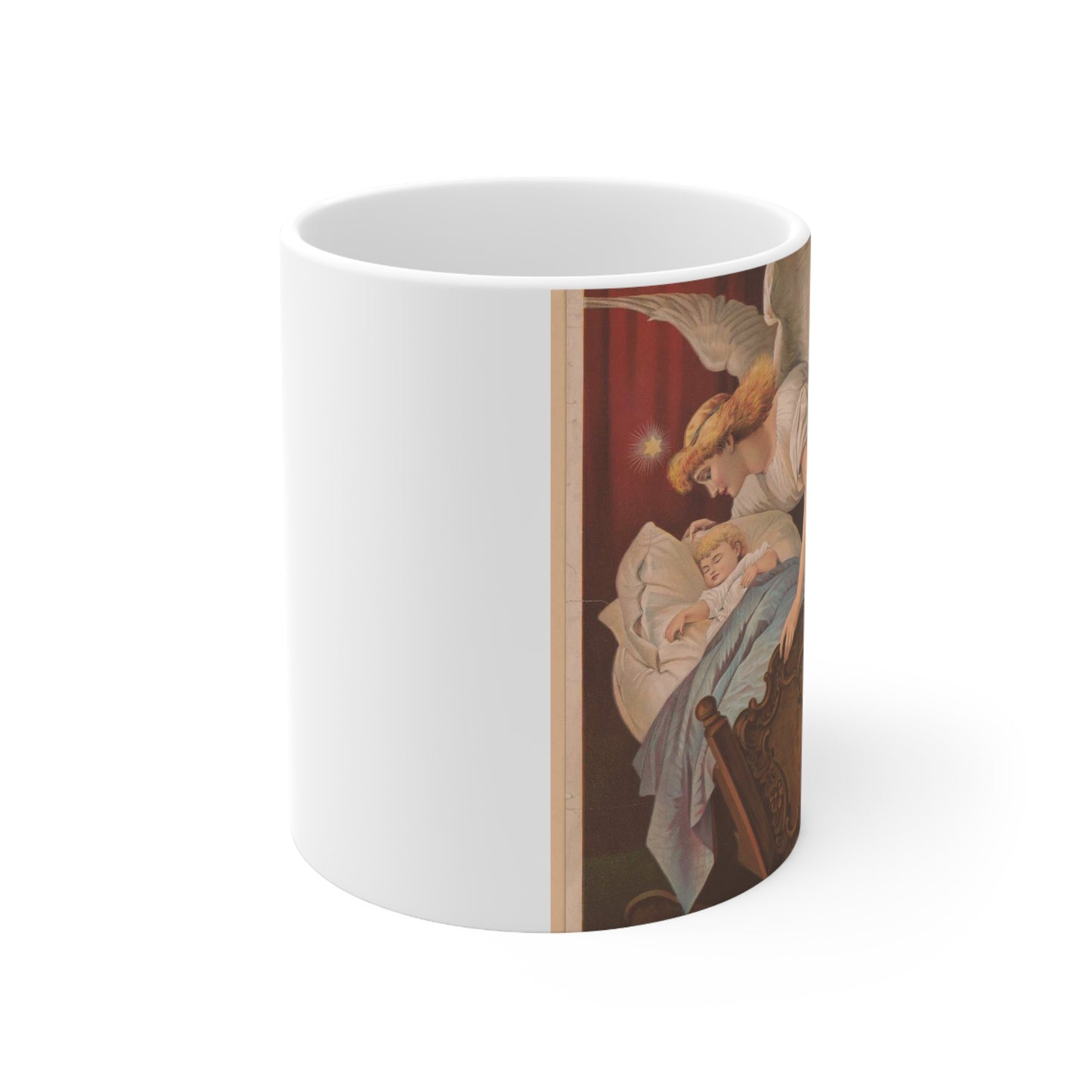 The angel's whisper - Print, Library of Congress collection Beautiful Novelty Ceramic Coffee Mug 11oz