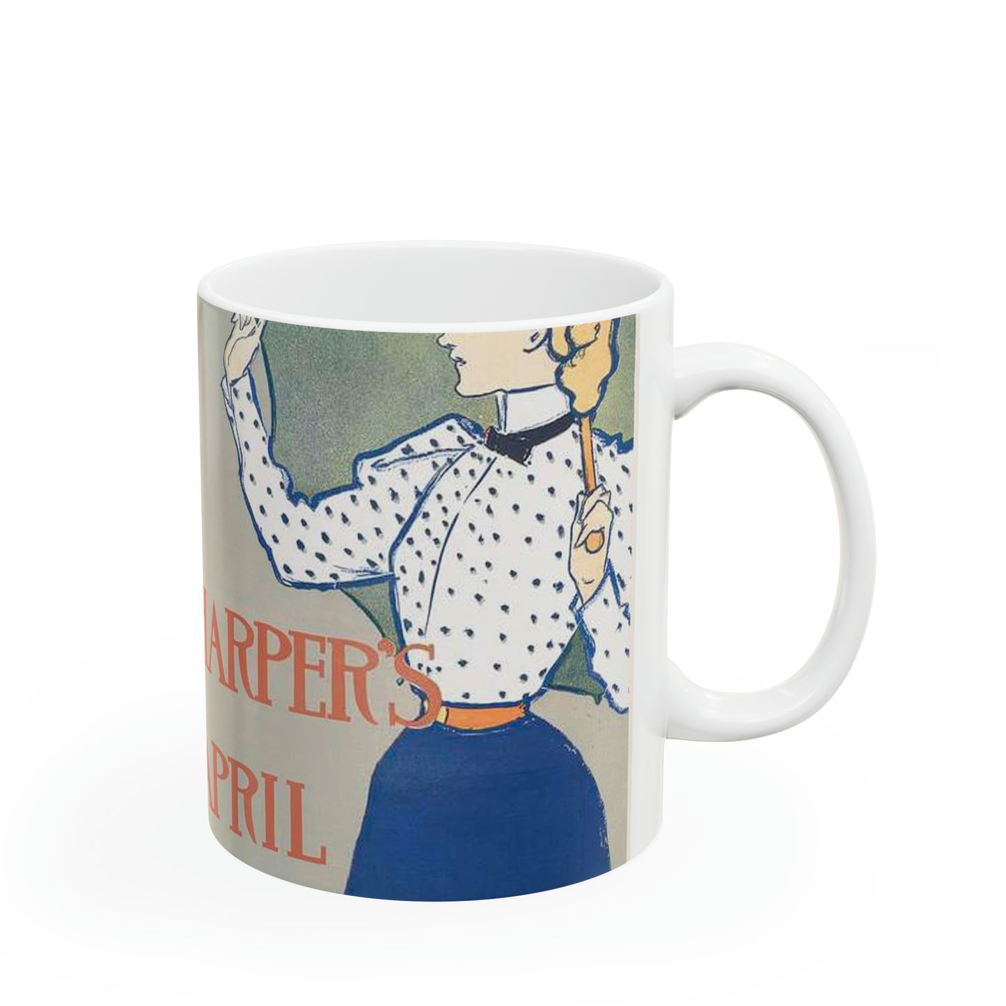 Edward Penfield, Harper's April Beautiful Novelty Ceramic Coffee Mug 11oz