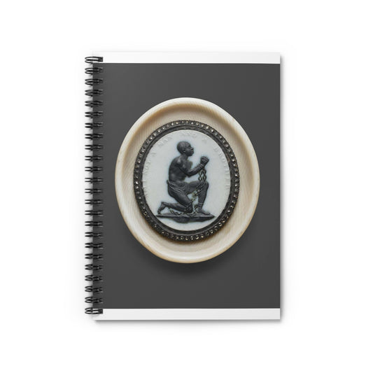 Anti-Slavery Medallion, Wedgwood porcelain manufactory, England Spiral Bound Ruled Notebook with Printed Cover
