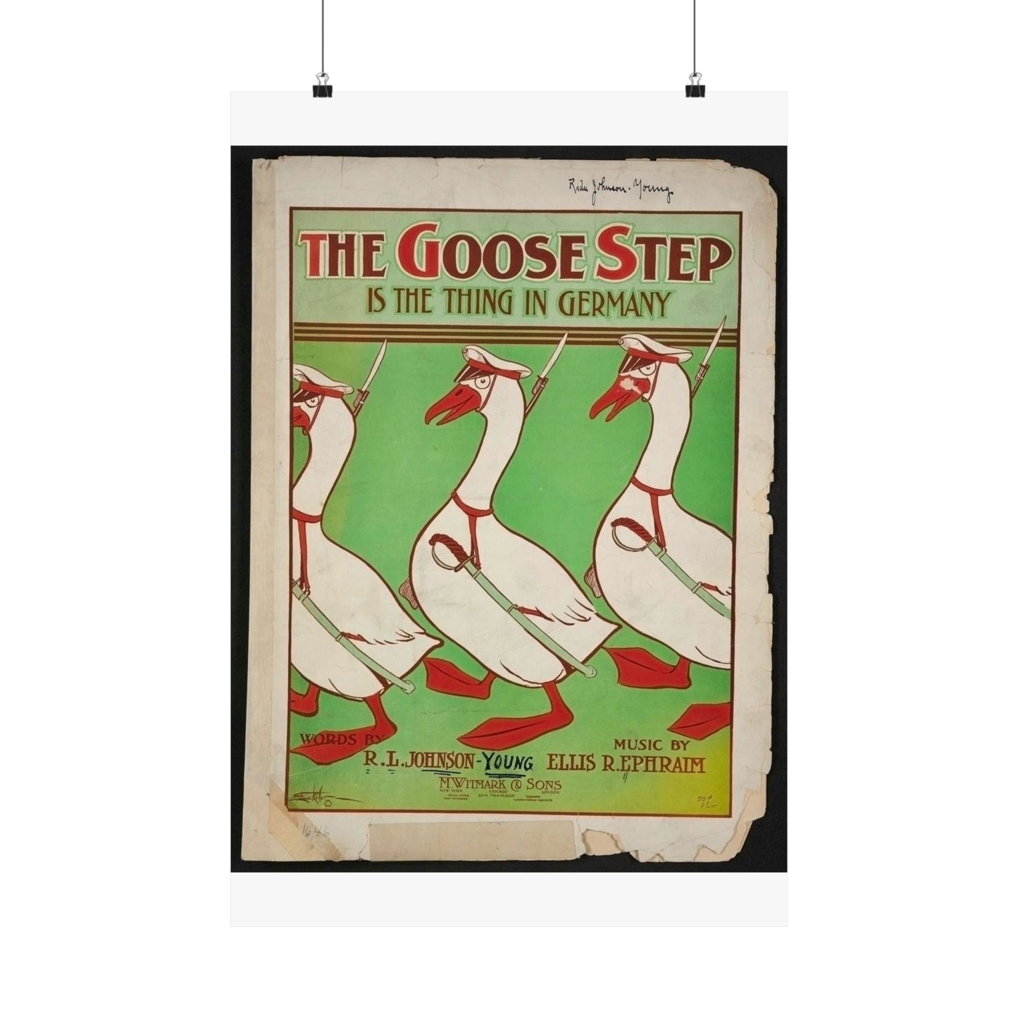 The goose step is the thing in Germany High Quality Matte Wall Art Poster for Home, Office, Classroom