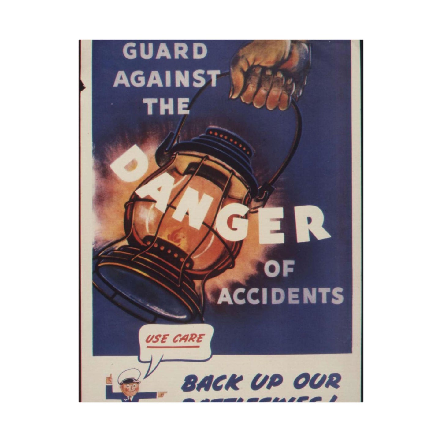 Guard against the danger of accidents. Back up our battleskies^ - NARA - 535358 High Quality Matte Wall Art Poster for Home, Office, Classroom