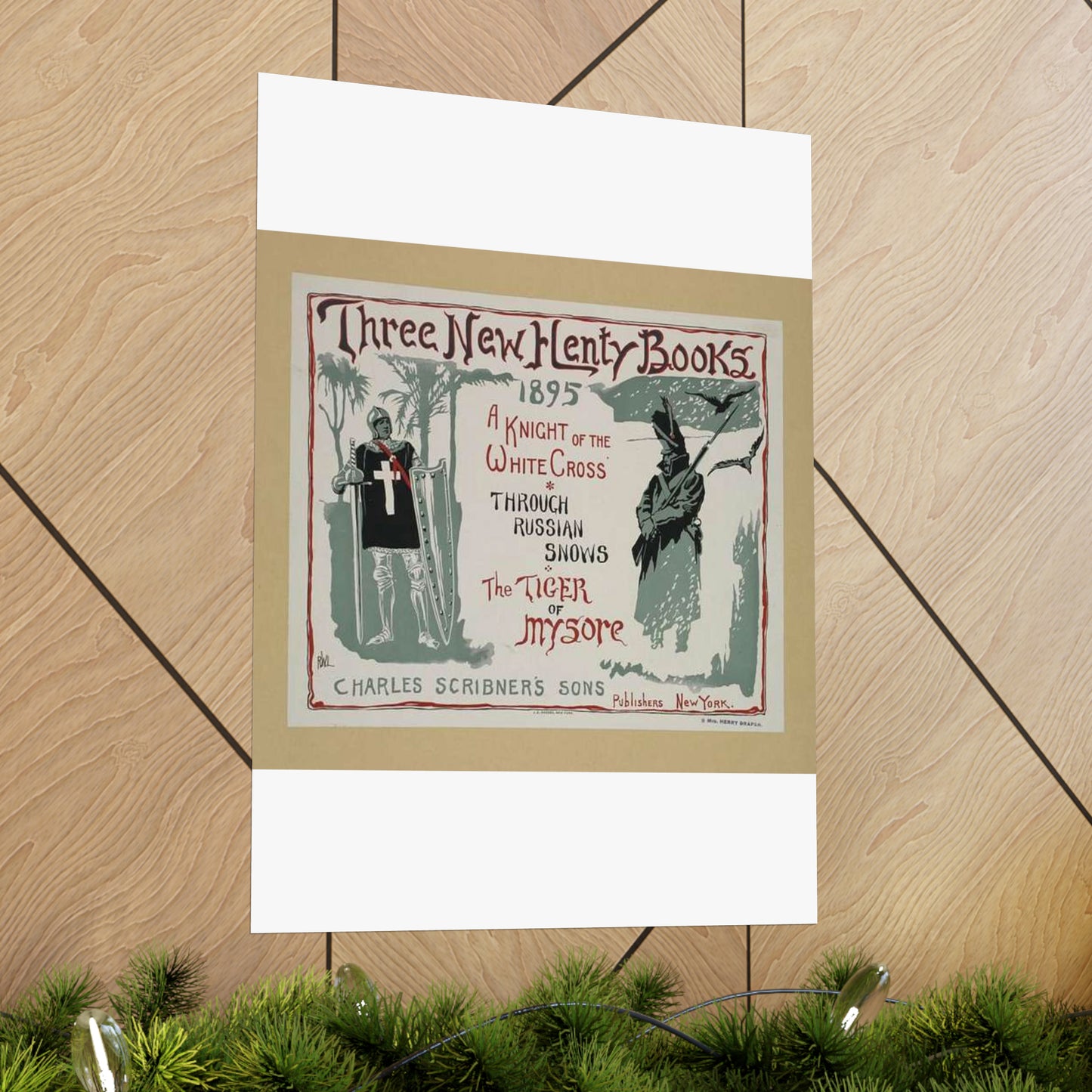 Three new Henty books., Art Nouveau Poster High Quality Matte Wall Art Poster for Home, Office, Classroom