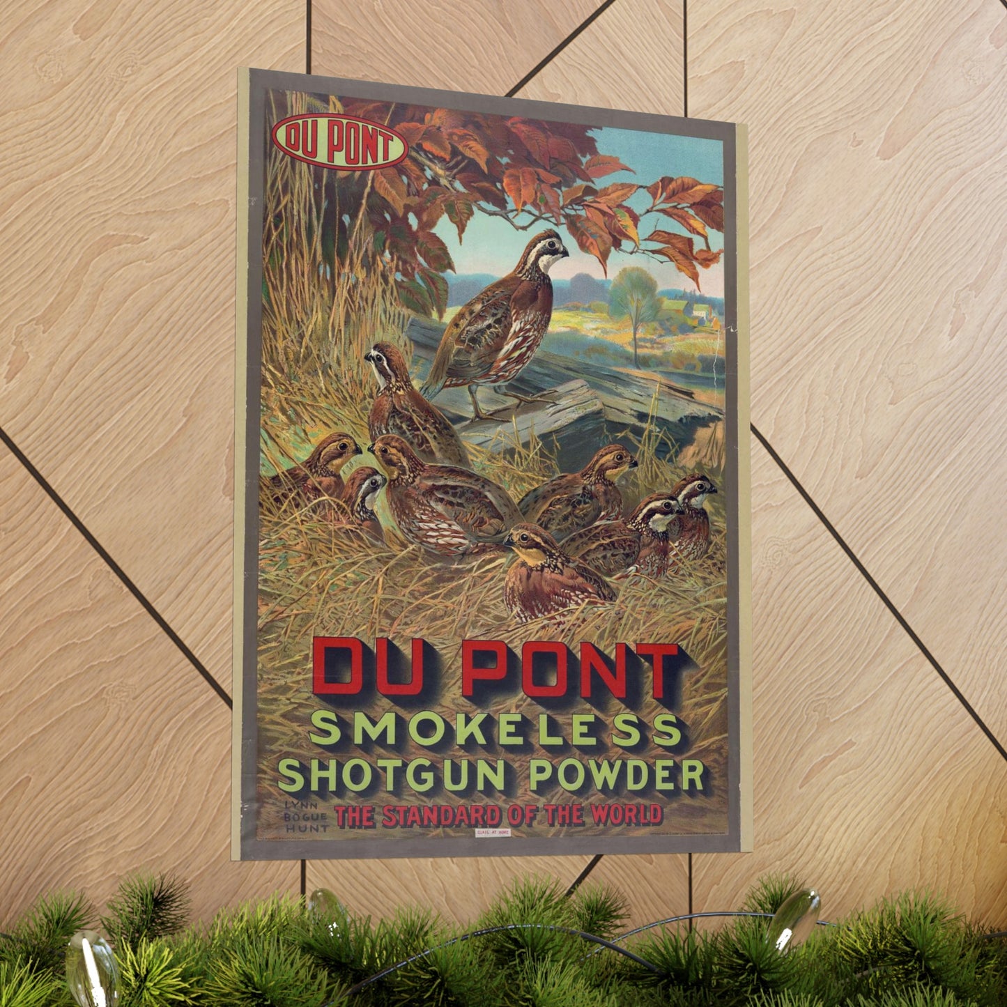 Du Pont smokeless shotgun powder - the standard of the world High Quality Matte Wall Art Poster for Home, Office, Classroom