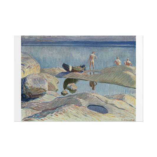 Serene Beach Art Rolled Poster - Coastal Decor for Home & Office