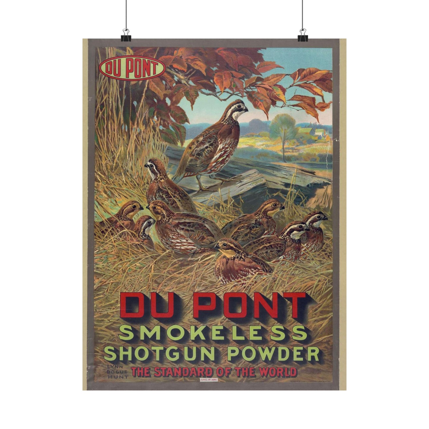 Du Pont smokeless shotgun powder - the standard of the world High Quality Matte Wall Art Poster for Home, Office, Classroom