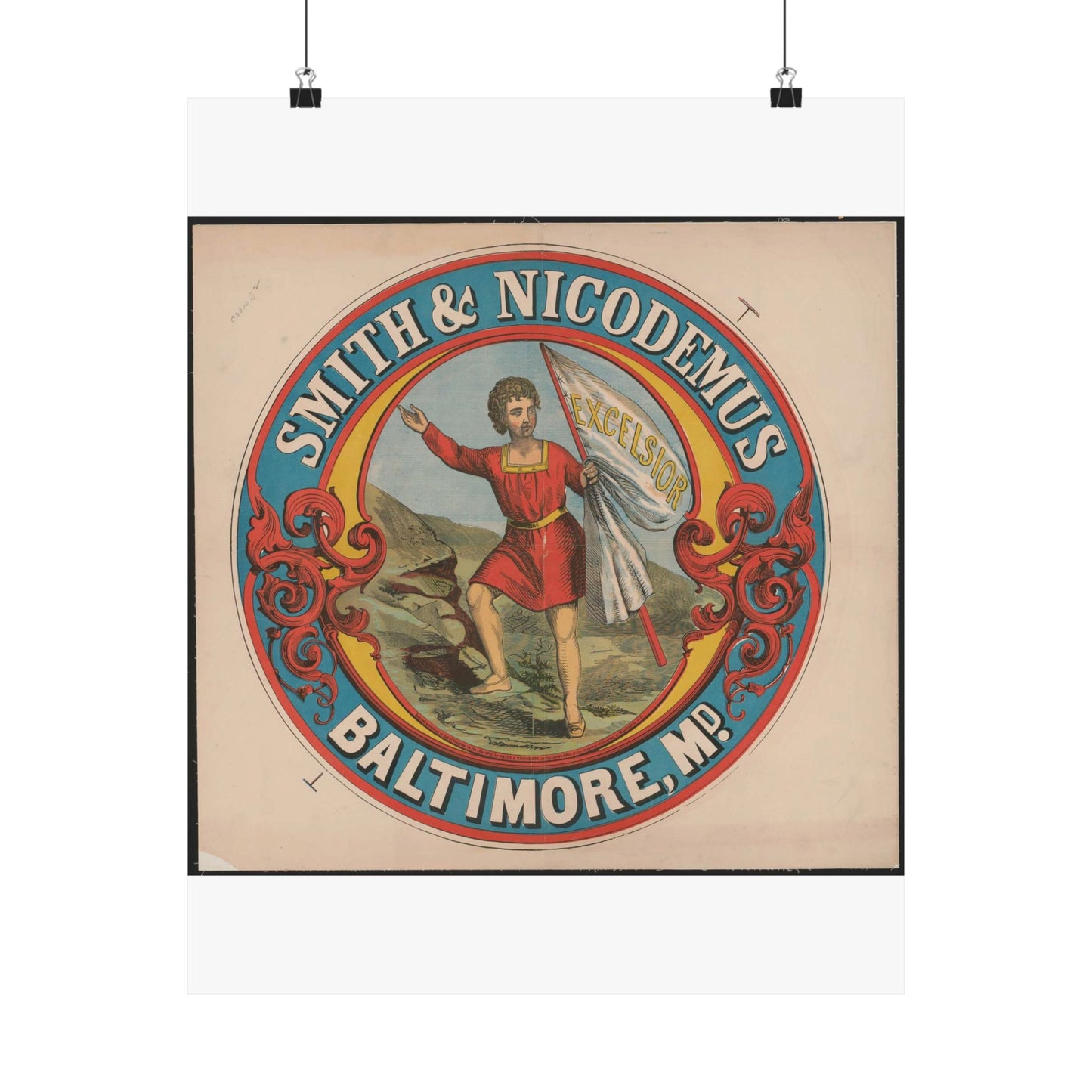 Smith & Nicodemus, Baltimore, MD High Quality Matte Wall Art Poster for Home, Office, Classroom