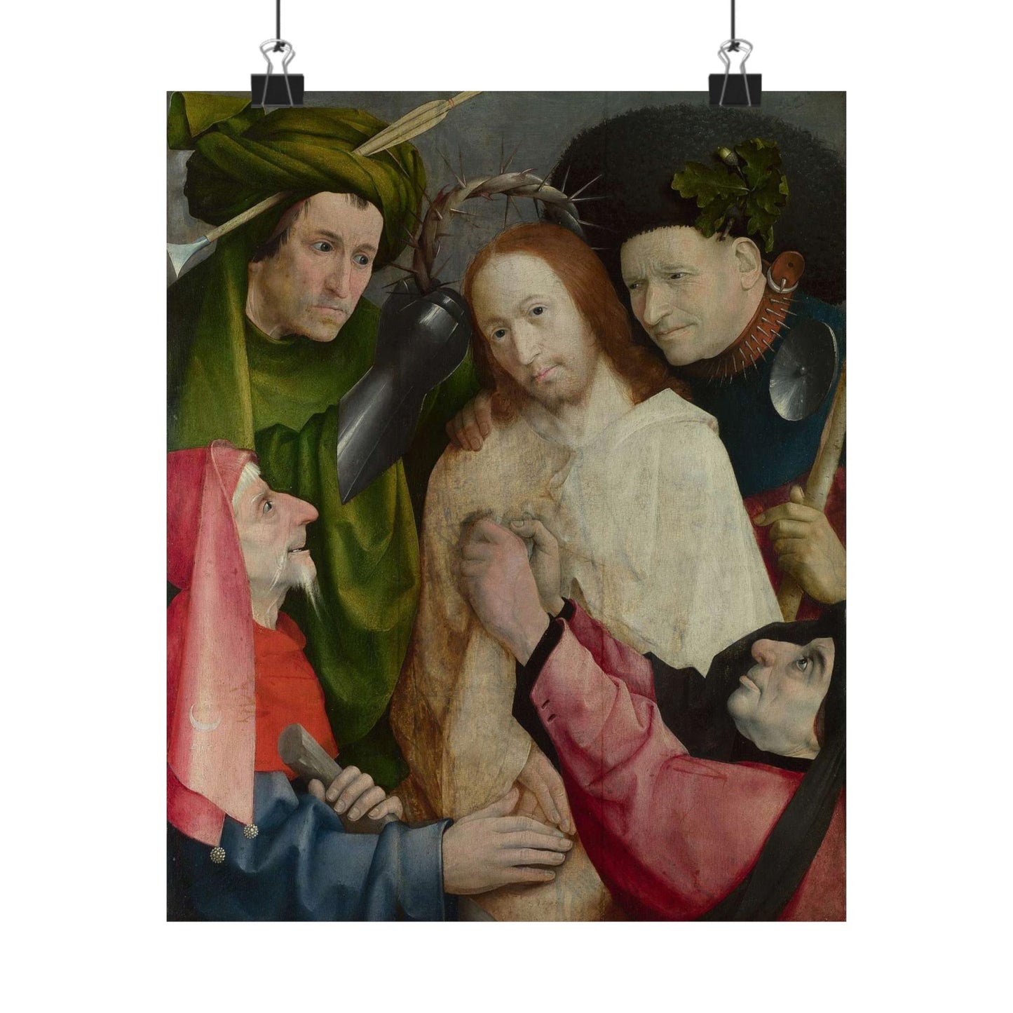 Hieronymus Bosch - Christ Mocked (The Crowning with Thorns) - Google Art Project High Quality Matte Wall Art Poster for Home, Office, Classroom