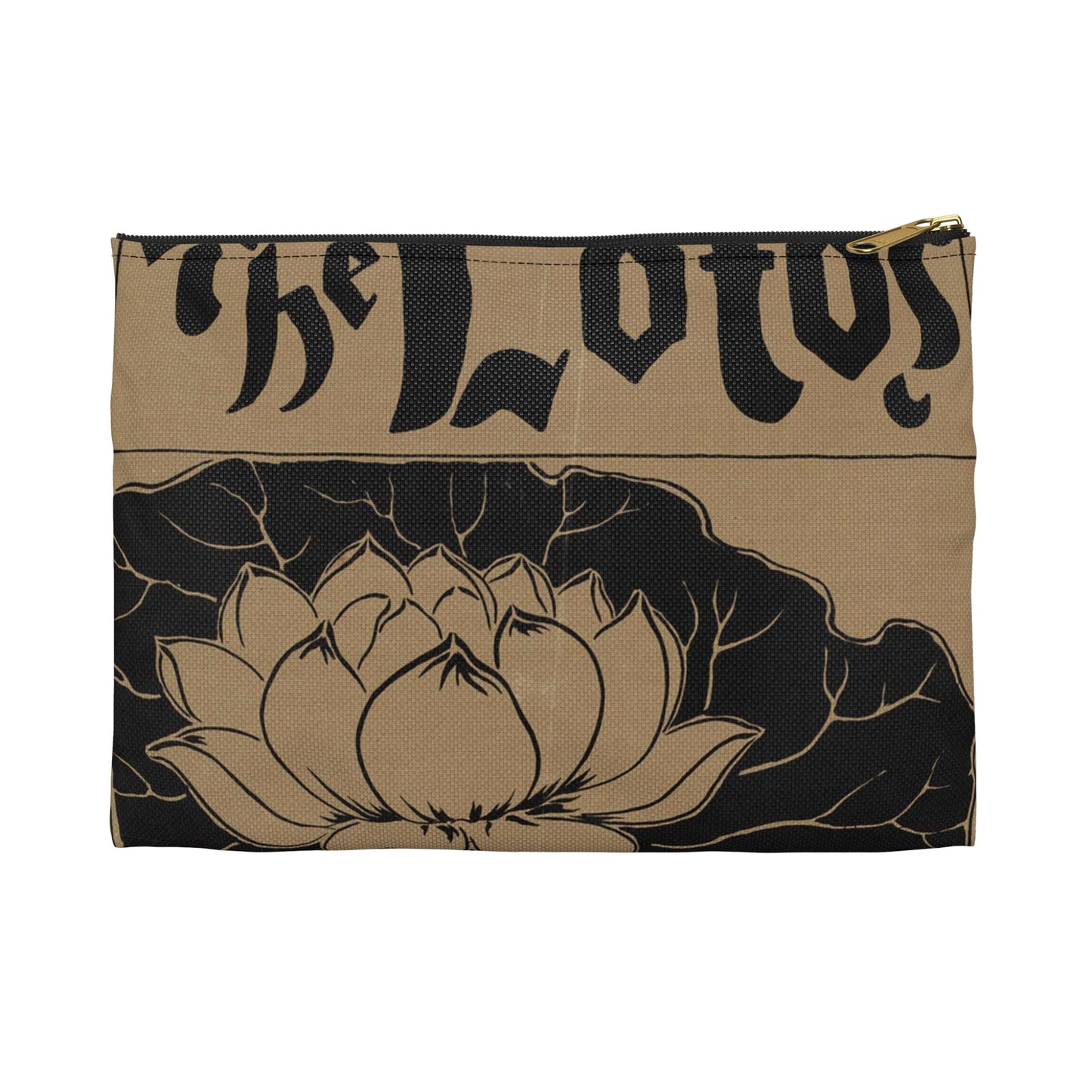 The lotos, a monthly magazine of literature and art education, April 1896 Large Organizer Pouch with Black Zipper