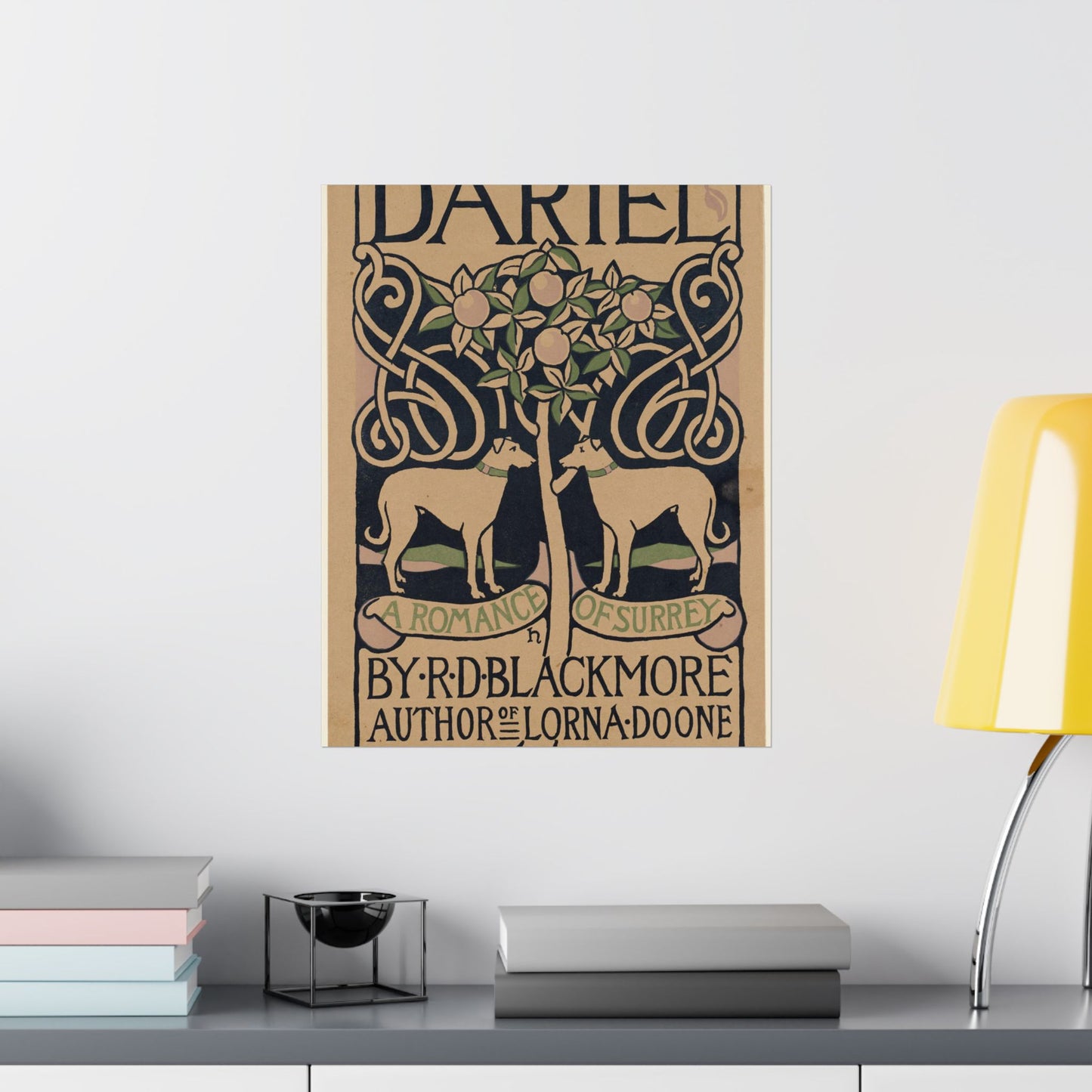 Dariel, a romance of Surrey, by R. D. Blackmore High Quality Matte Wall Art Poster for Home, Office, Classroom