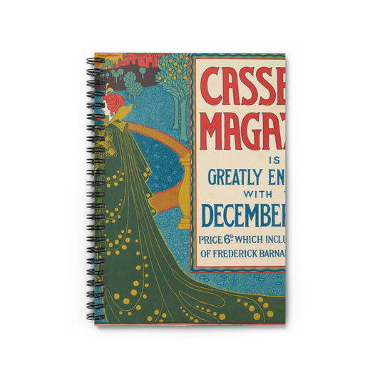 Louis Rhead - Cassell's Magazine: December Spiral Bound Ruled Notebook with Printed Cover