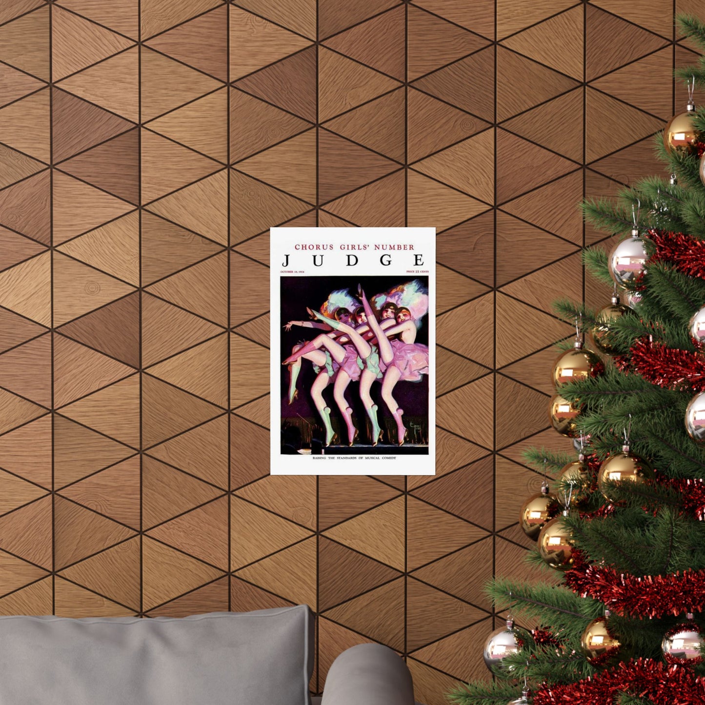 JudgeMagazine18Oct1924 - Art Deco public domain image High Quality Matte Wall Art Poster for Home, Office, Classroom