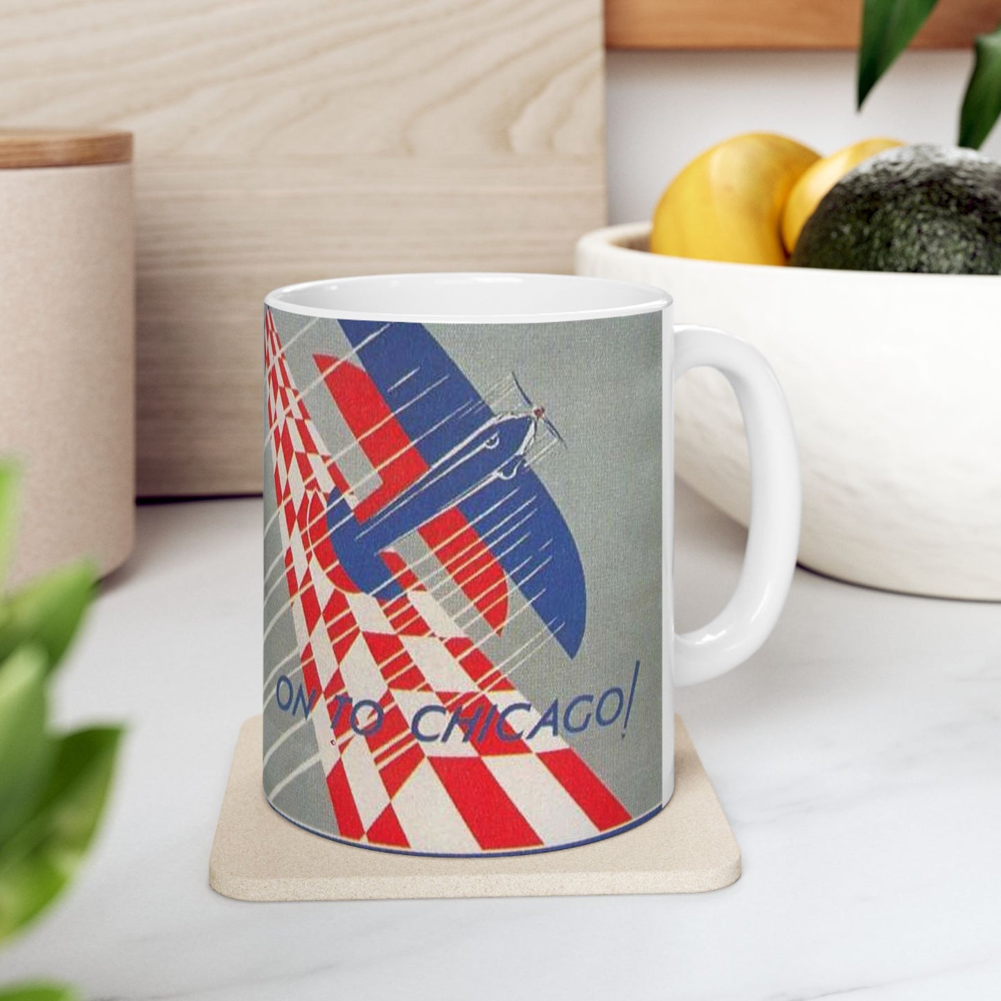 1930 National Air Race poster - Art Deco public domain image Beautiful Novelty Ceramic Coffee Mug 11oz