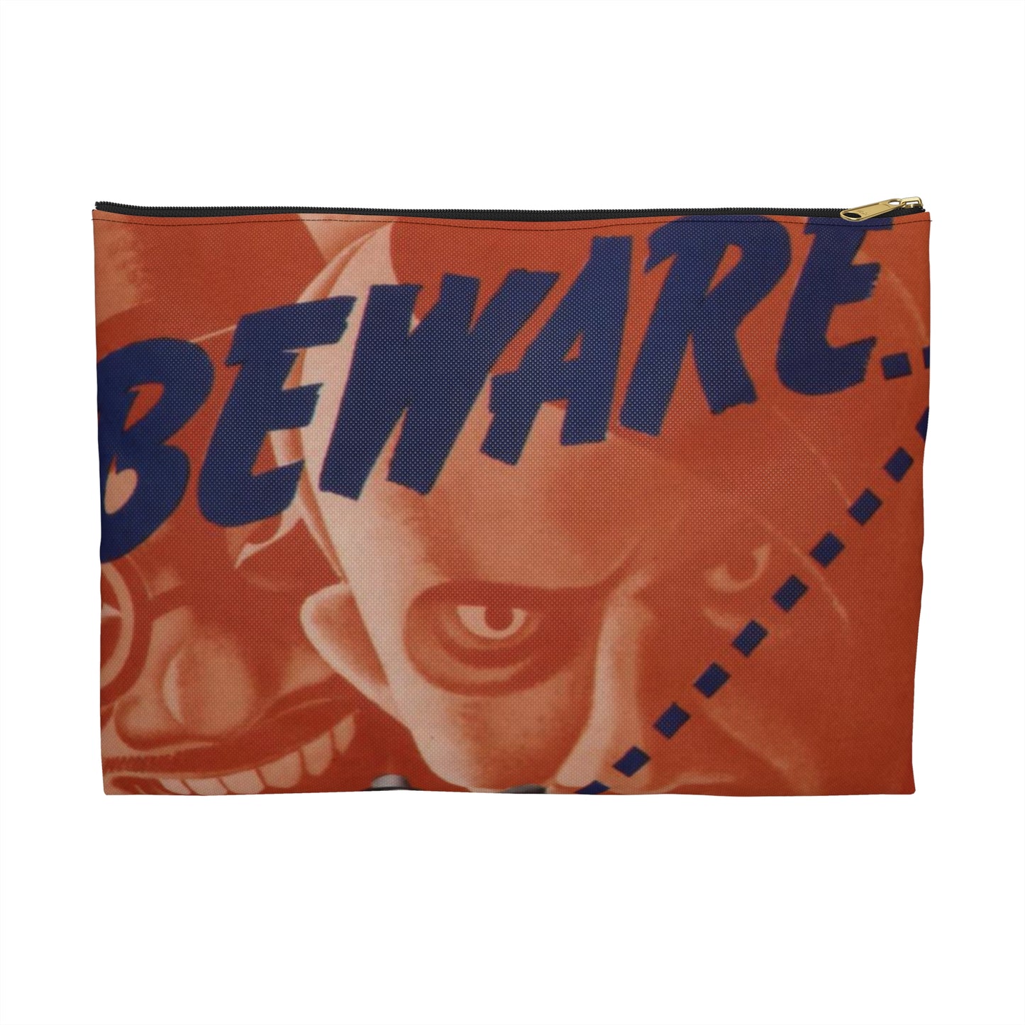 Beware of the man who spreads doubt. He may not be an agent of the enemy but he does the enemy's work^ - NARA - 535225 Large Organizer Pouch with Black Zipper