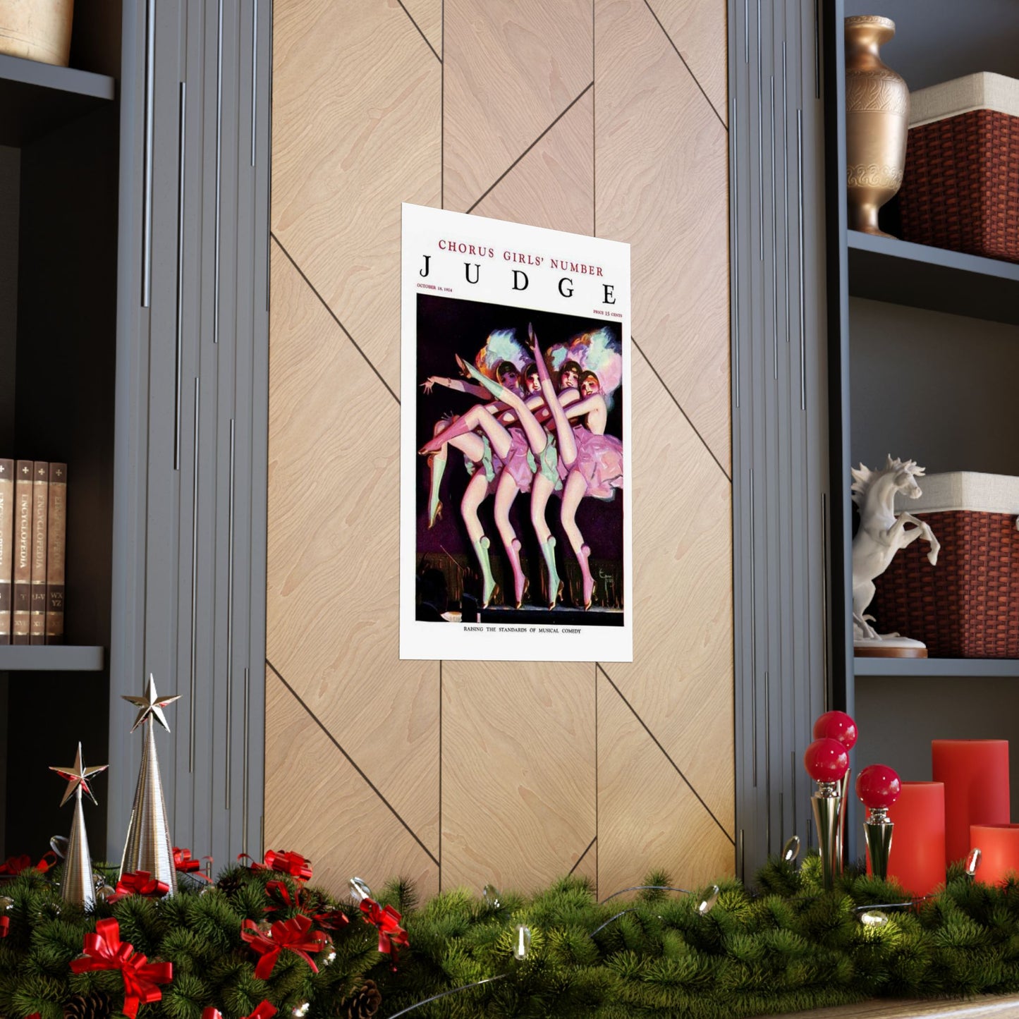 JudgeMagazine18Oct1924 - Art Deco public domain image High Quality Matte Wall Art Poster for Home, Office, Classroom