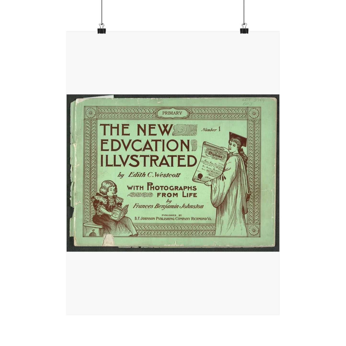 The New Education Illustrated by Edith C. Westcott with photograhs from life by Frances Benjamin Johnston, Number 1 - Primary High Quality Matte Wall Art Poster for Home, Office, Classroom