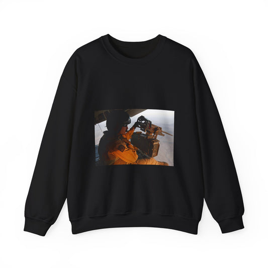 U.S. Marine Corps Staff Sgt. Peter A. Montalvo, a crew Black Heavy Blend Adult Crew Neck SweatShirt