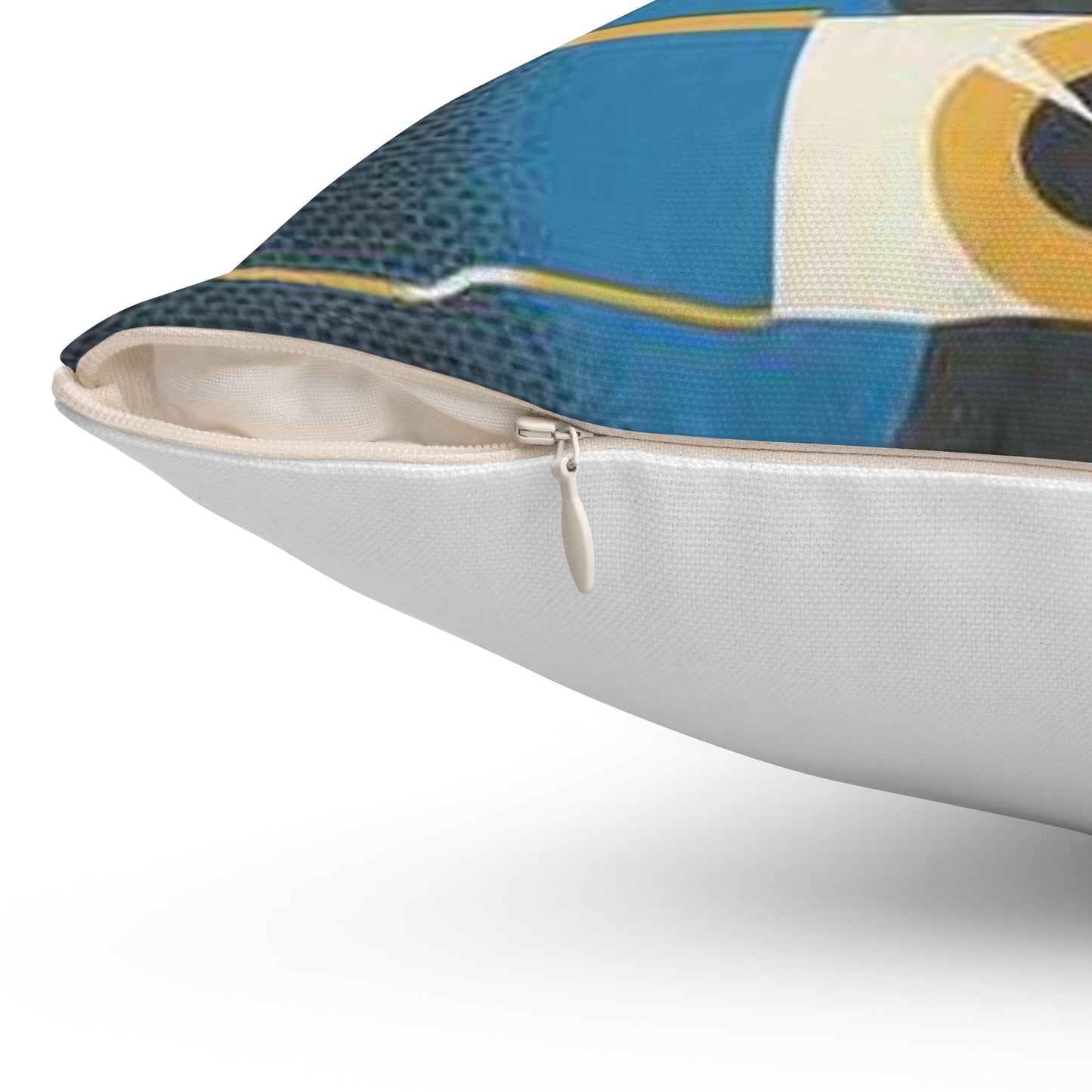 When Handling Arms Look First - Prevent Accidents Art.IWMPST2895 Decorative Accent Square Pillow