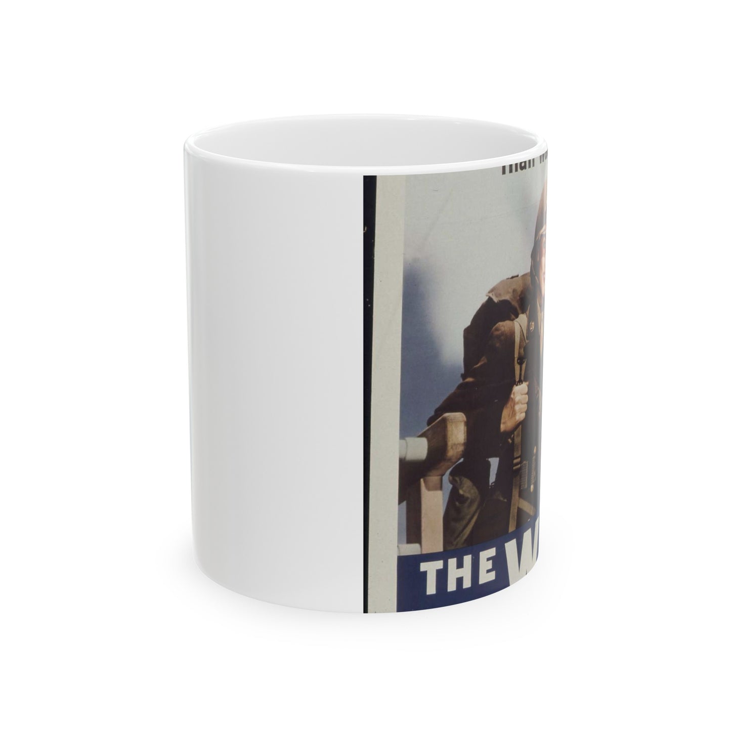 "I'd Rather Be With Them - Than Waiting" - NARA - 513677 Beautiful Novelty Ceramic Coffee Mug 11oz