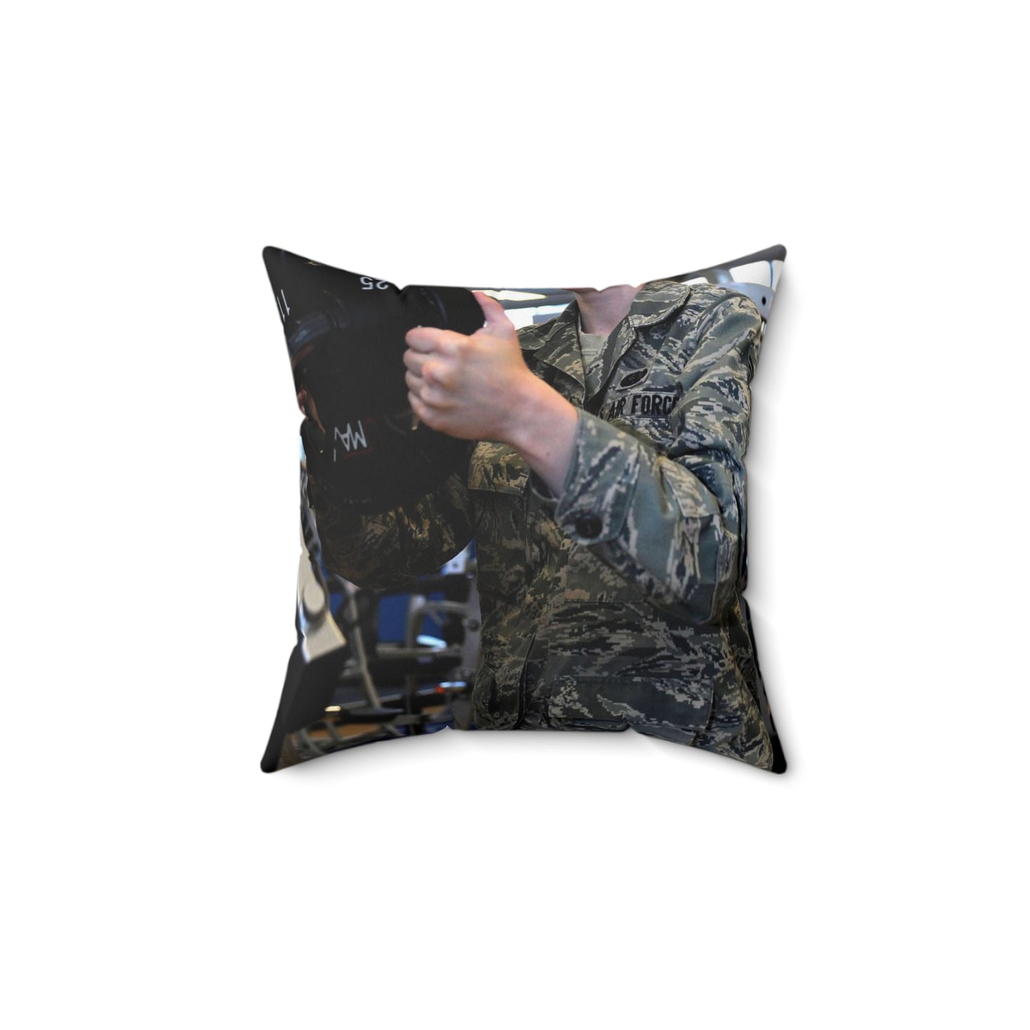 Senior Airman Cassandra Bridges, 28th Force Support Decorative Accent Square Pillow