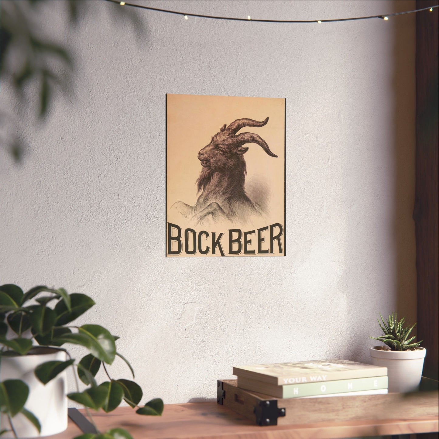 Bock Beer - Print, Library of Congress collection High Quality Matte Wall Art Poster for Home, Office, Classroom