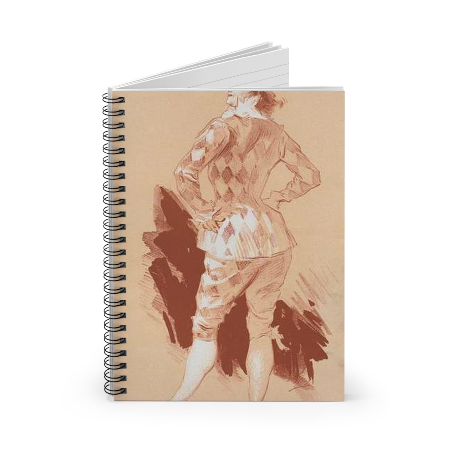 Dessin original pour la couverture des Maîtres de l'Affiche. Spiral Bound Ruled Notebook with Printed Cover