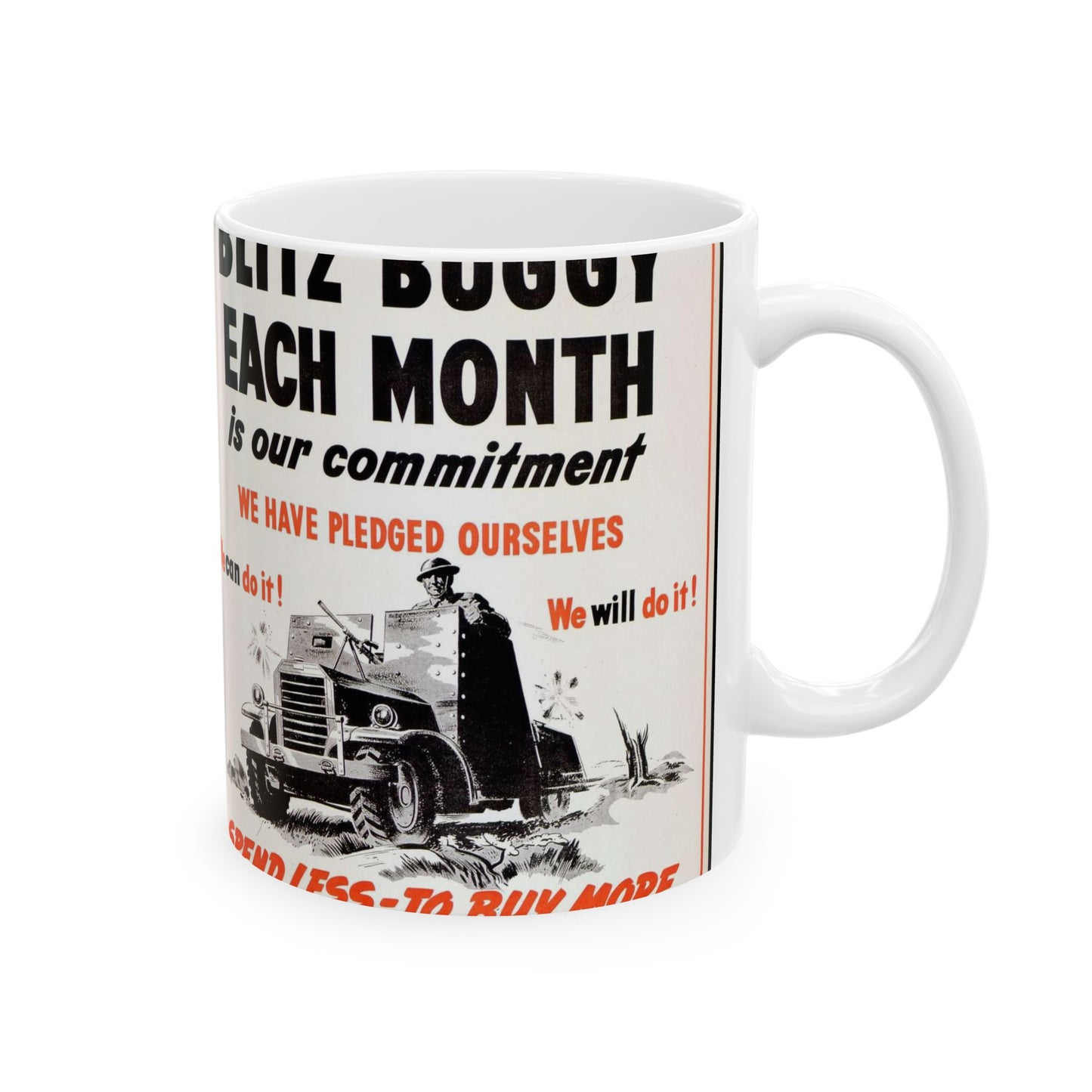 One blitz buggy each month is our commitment [Canada] Beautiful Novelty Ceramic Coffee Mug 11oz