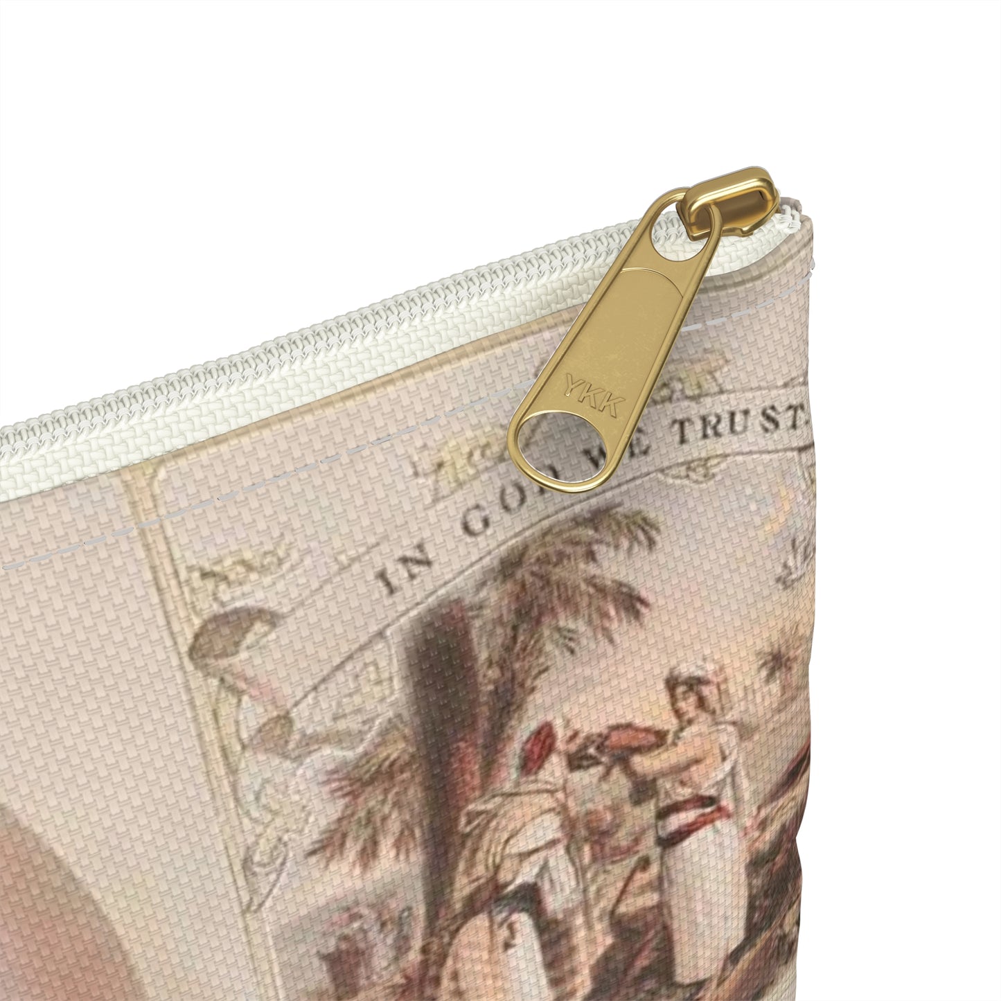 Odd fellowship - Print, Library of Congress collection Large Organizer Pouch with Black Zipper