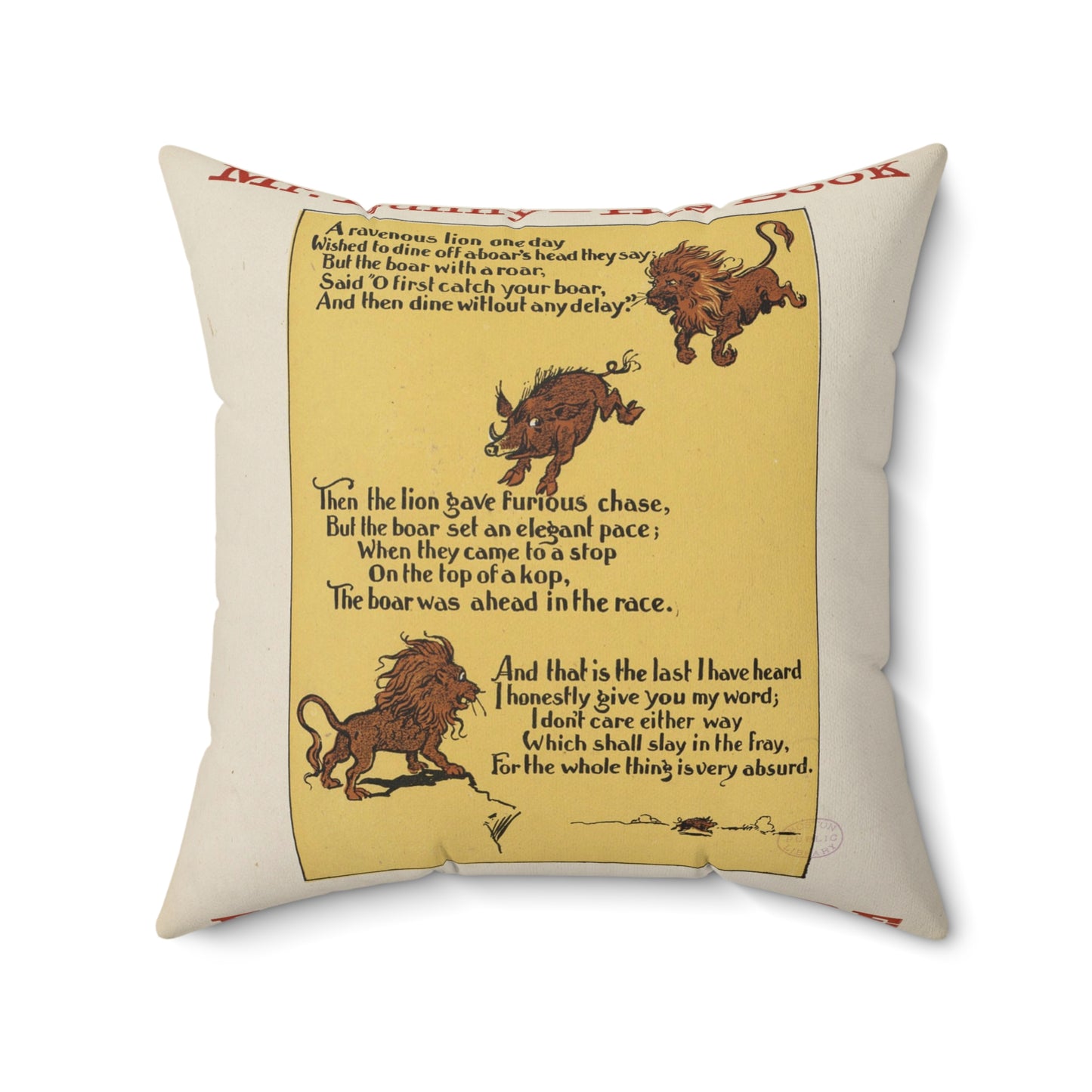 Mr. Bunny - his book, for sale here Decorative Accent Square Pillow