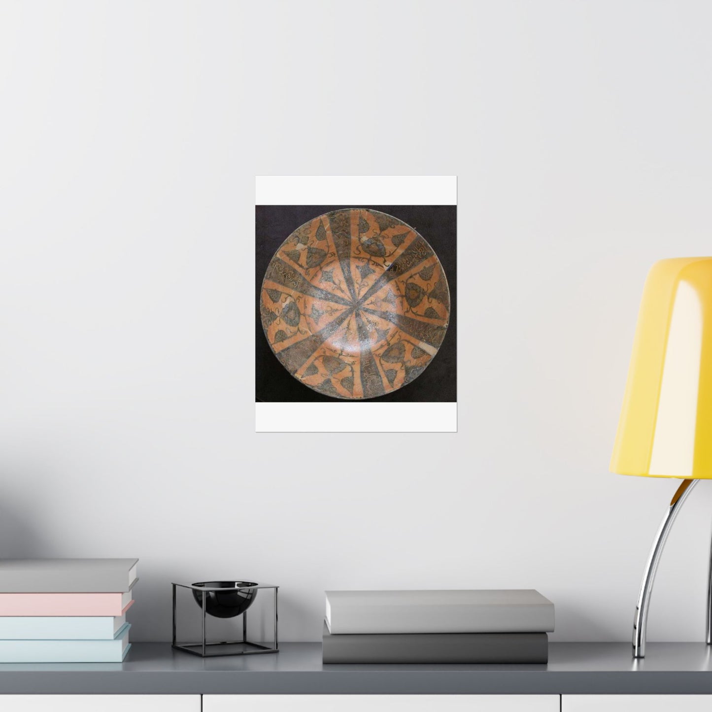 Bowl, Iran, 12th century - Public domain photo of museum object High Quality Matte Wall Art Poster for Home, Office, Classroom