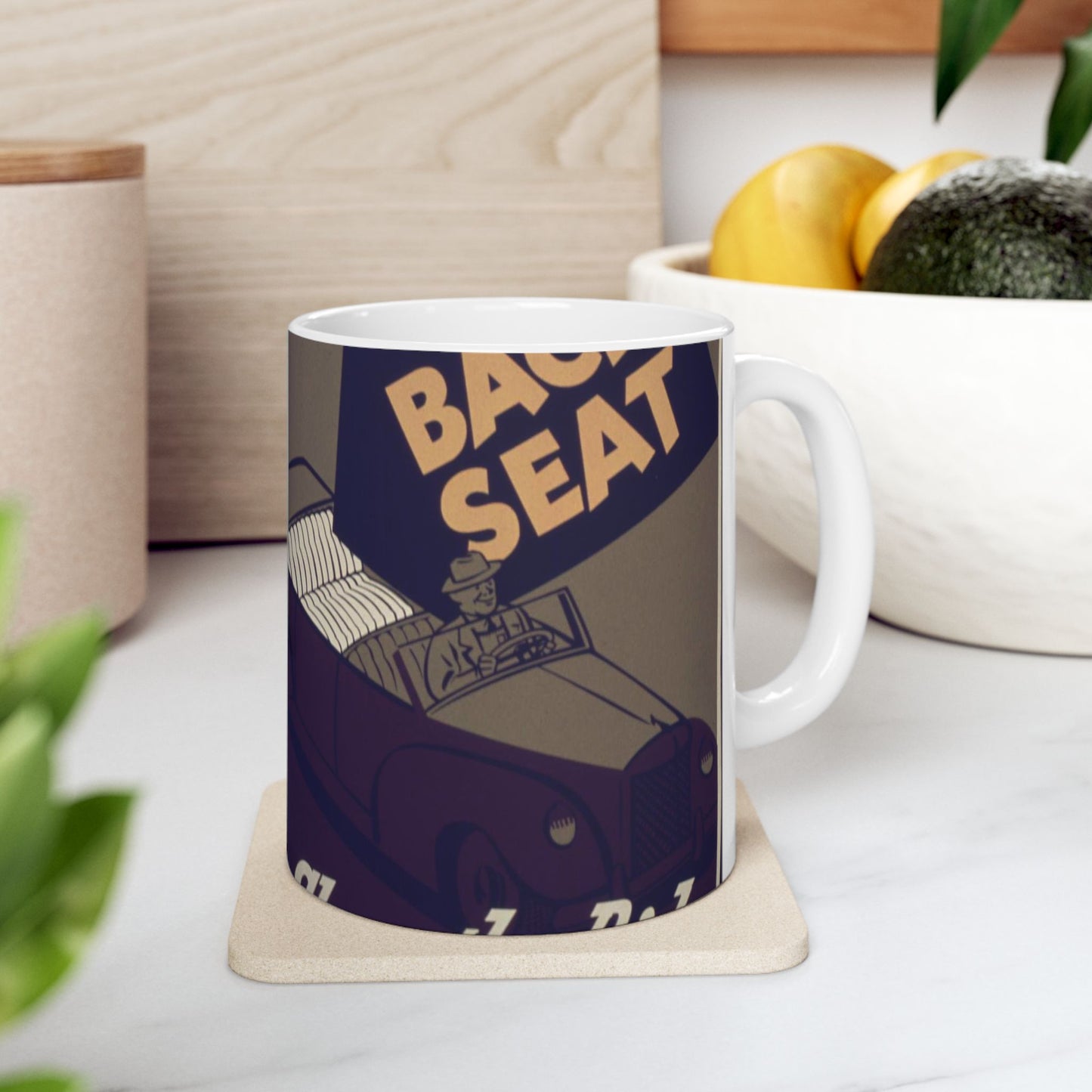 Flip Up That Backseat Share The Ride^ - NARA - 533928 Beautiful Novelty Ceramic Coffee Mug 11oz