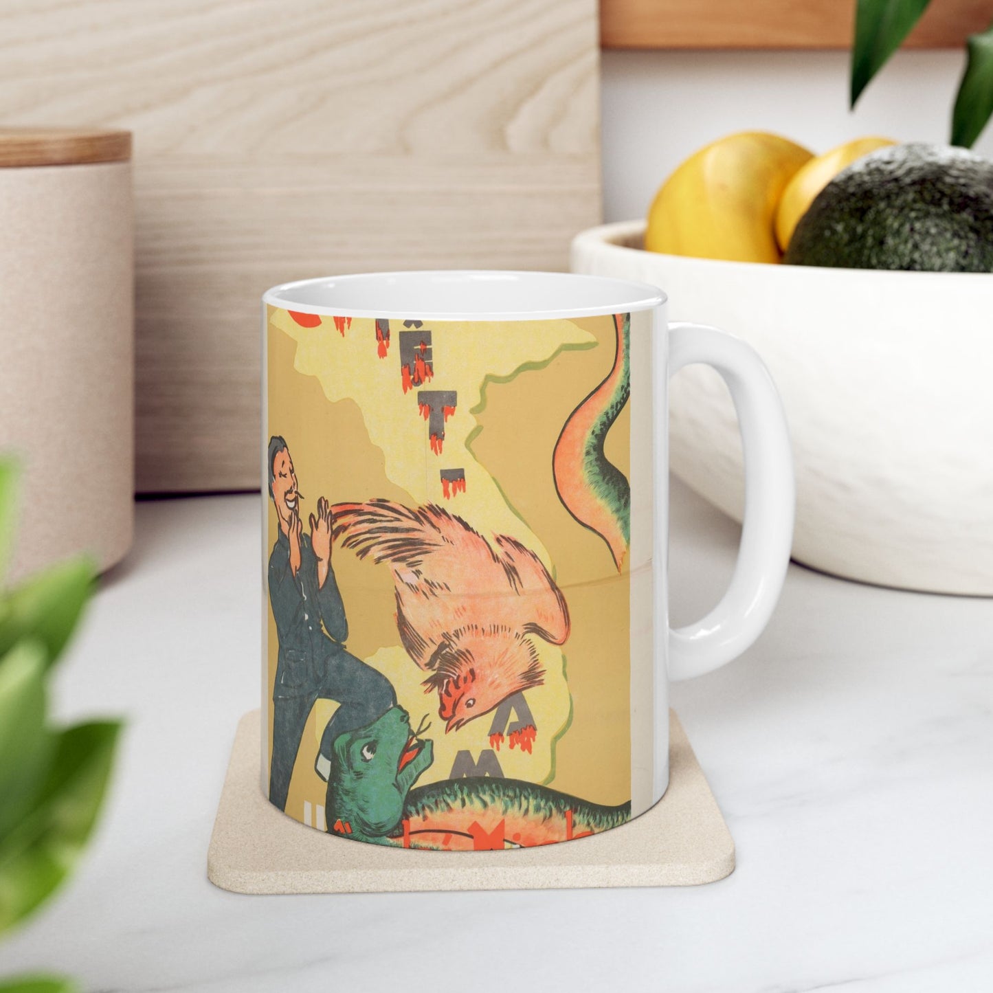 Viet Poster #2, Cold War American Propaganda poster Beautiful Novelty Ceramic Coffee Mug 11oz