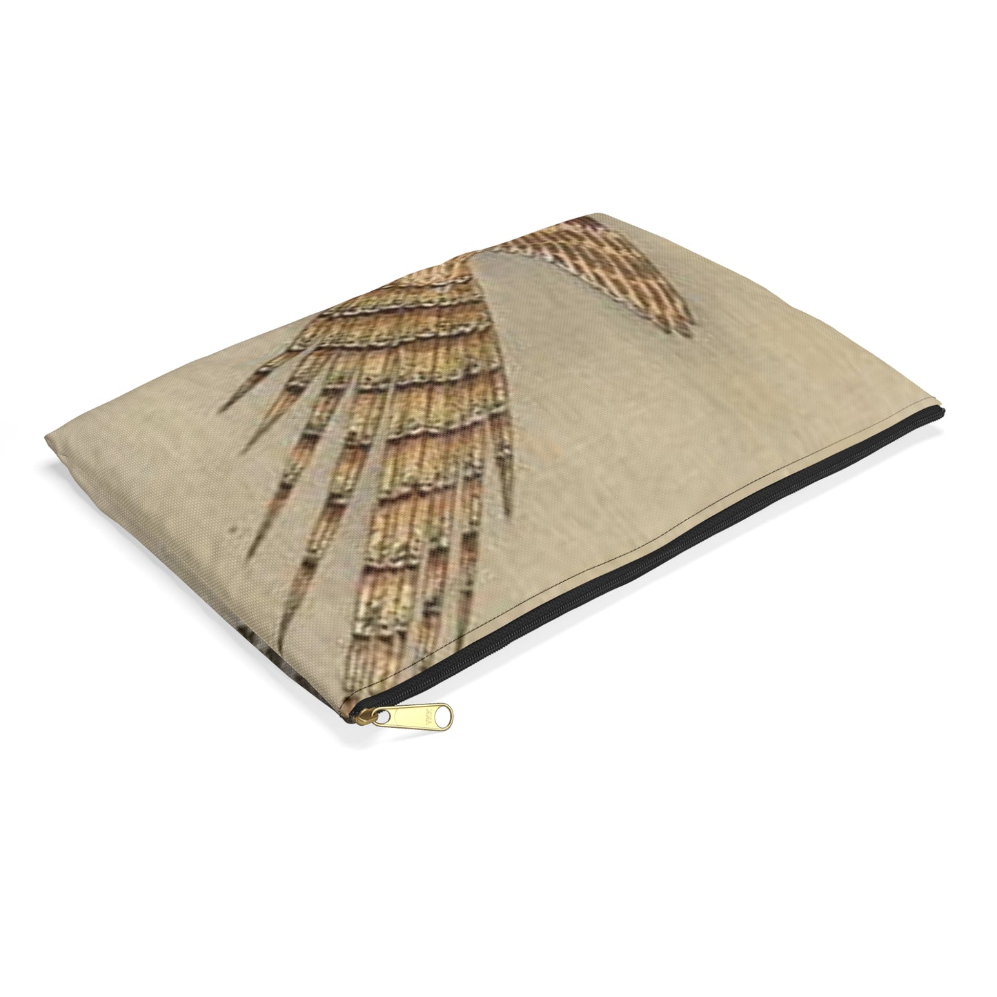 Koson - quail-over-the-forest, Ohara Koson Large Organizer Pouch with Black Zipper