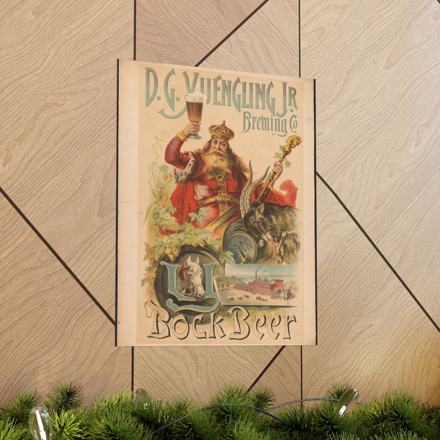 D.G. Yuengling Jr. Brewing Co., bock beer High Quality Matte Wall Art Poster for Home, Office, Classroom