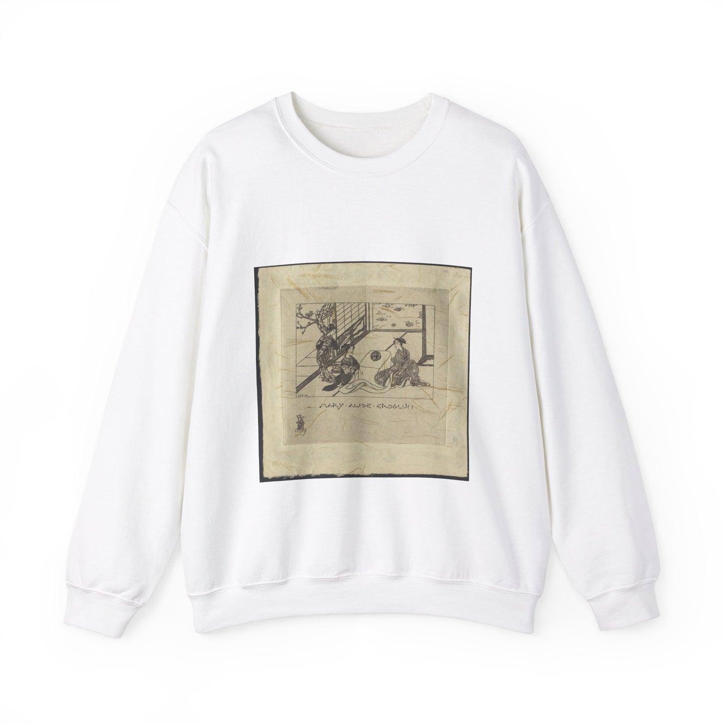 Mary Alice Ercolini by SE Blake (undated) White Heavy Blend Adult Crew Neck SweatShirt