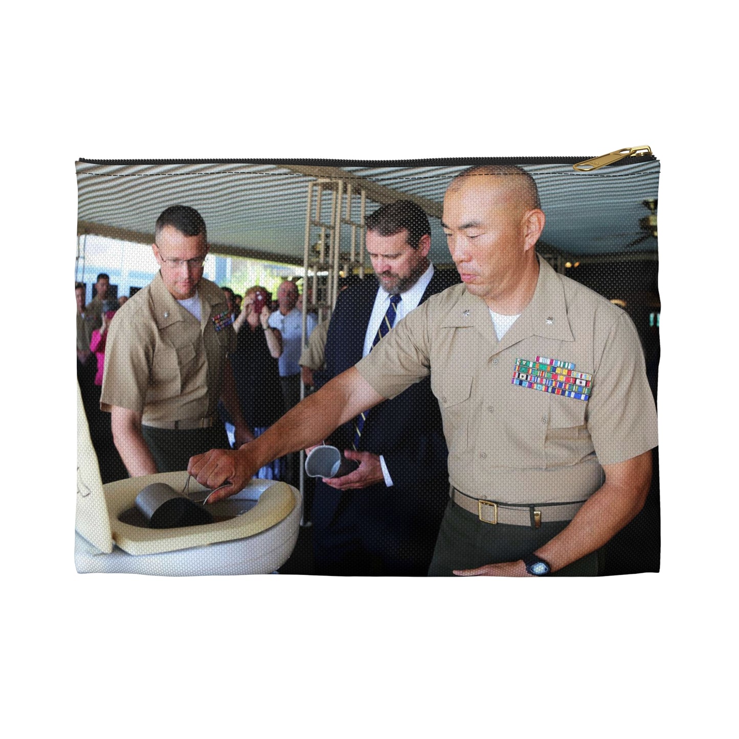 Lieutenant Colonel Brian S. Middleton, commanding officer Large Organizer Pouch with Black Zipper